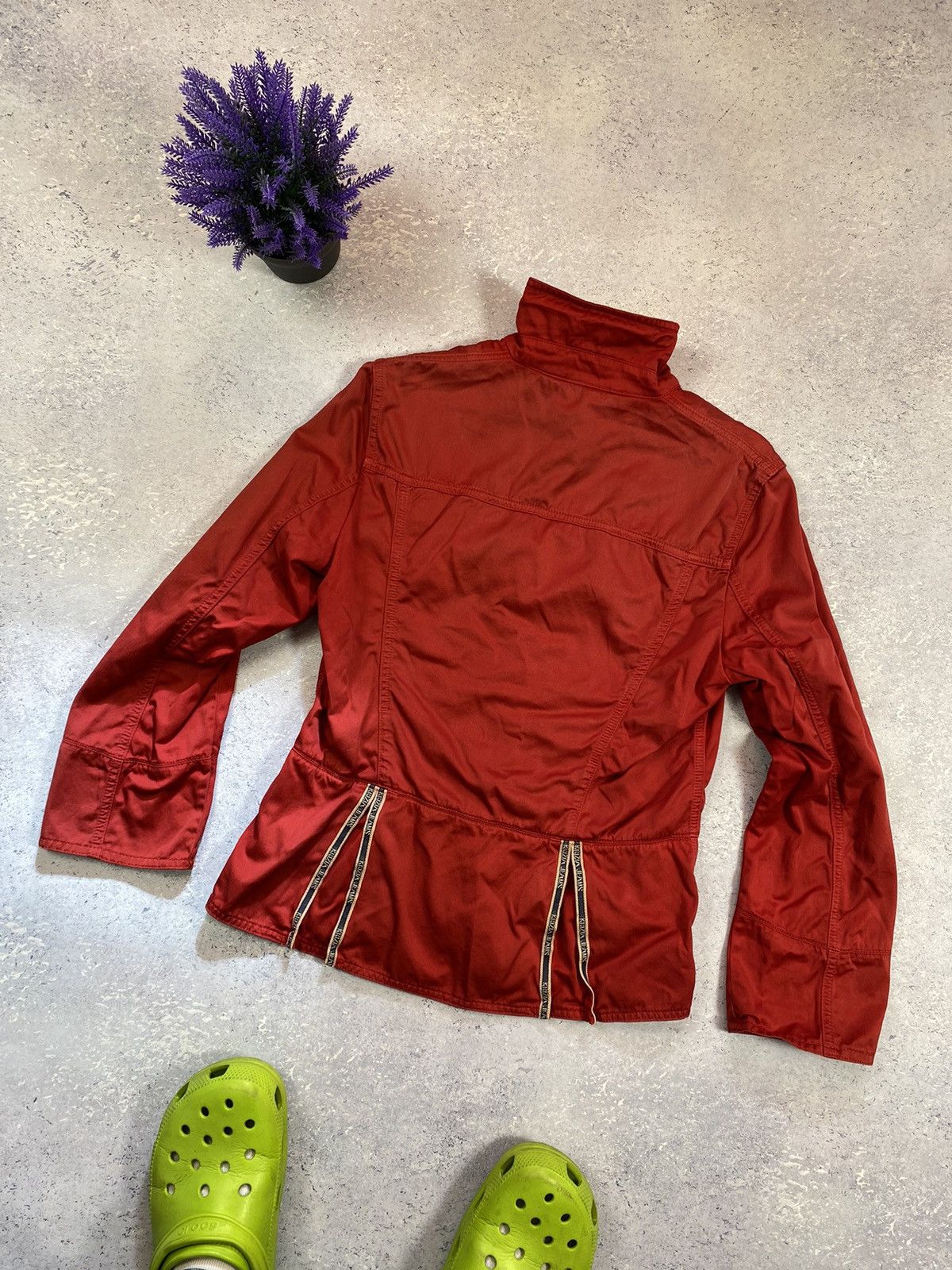 Krizia Krizia Jeans Women’s Red Light Overshot Jacket Size S / US 4 / IT 40 - 6 Thumbnail