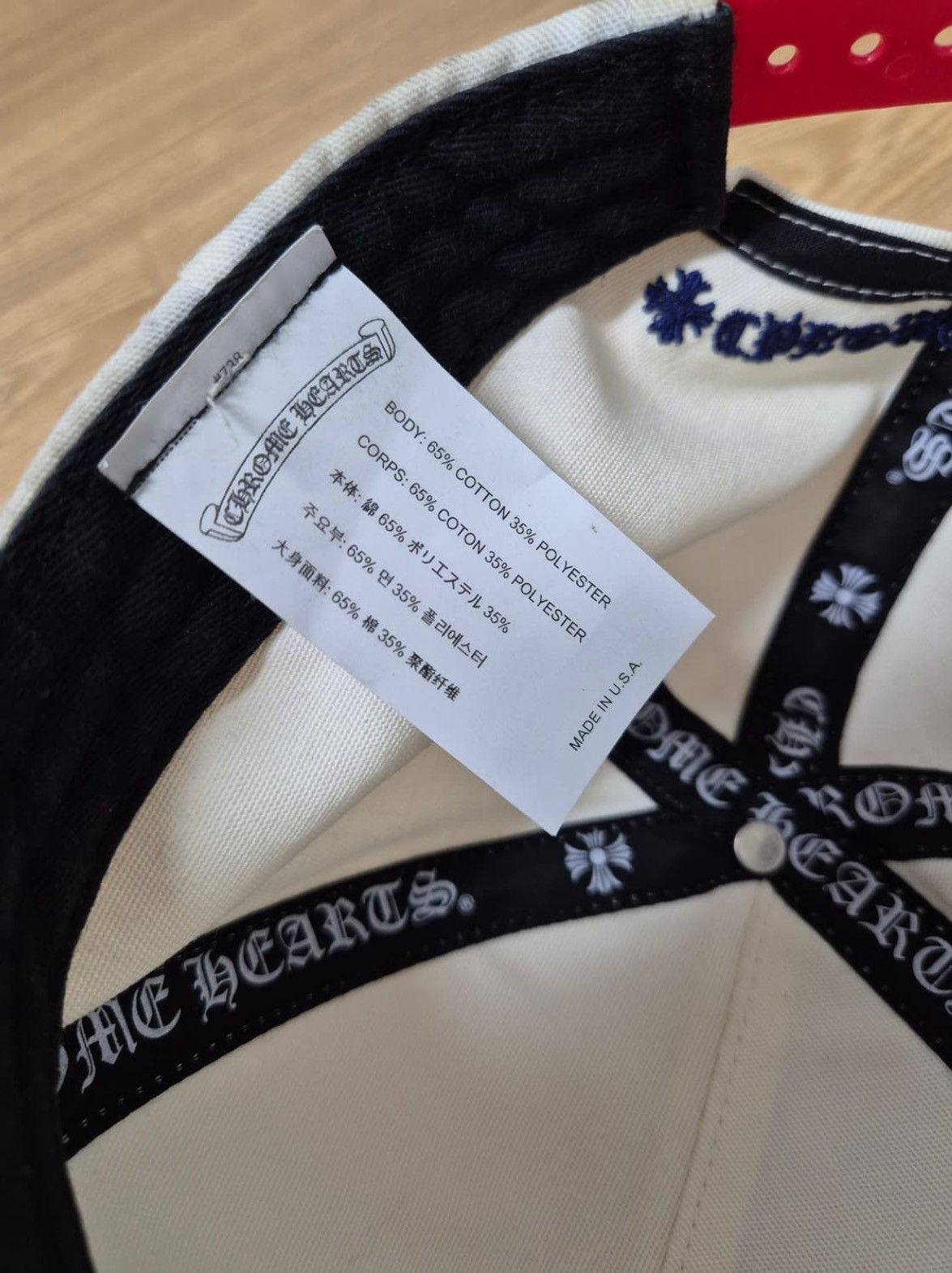 Chrome Hearts CH Embroidered 5 Panel Hat Size ONE SIZE - 6 Thumbnail