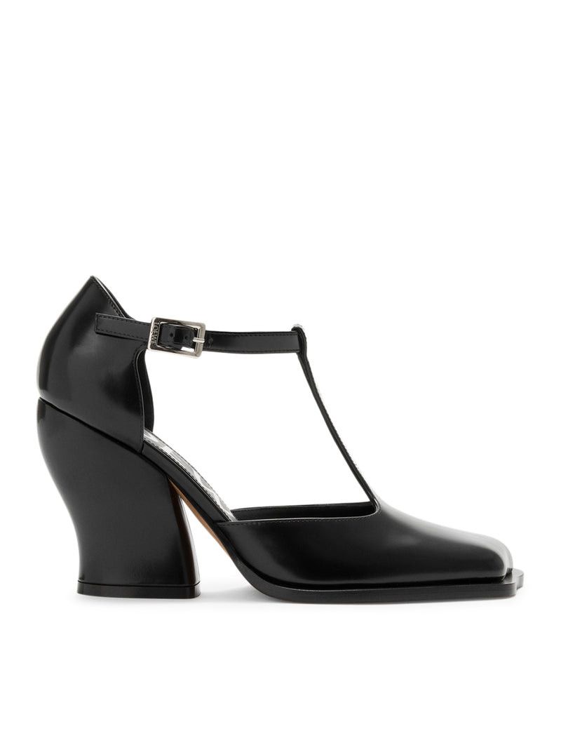 Loewe T-BAR WAVE DÉCOLLETÉ IN BRUSHED CALFSKIN Size US 10 / IT 40 - 1 Thumbnail