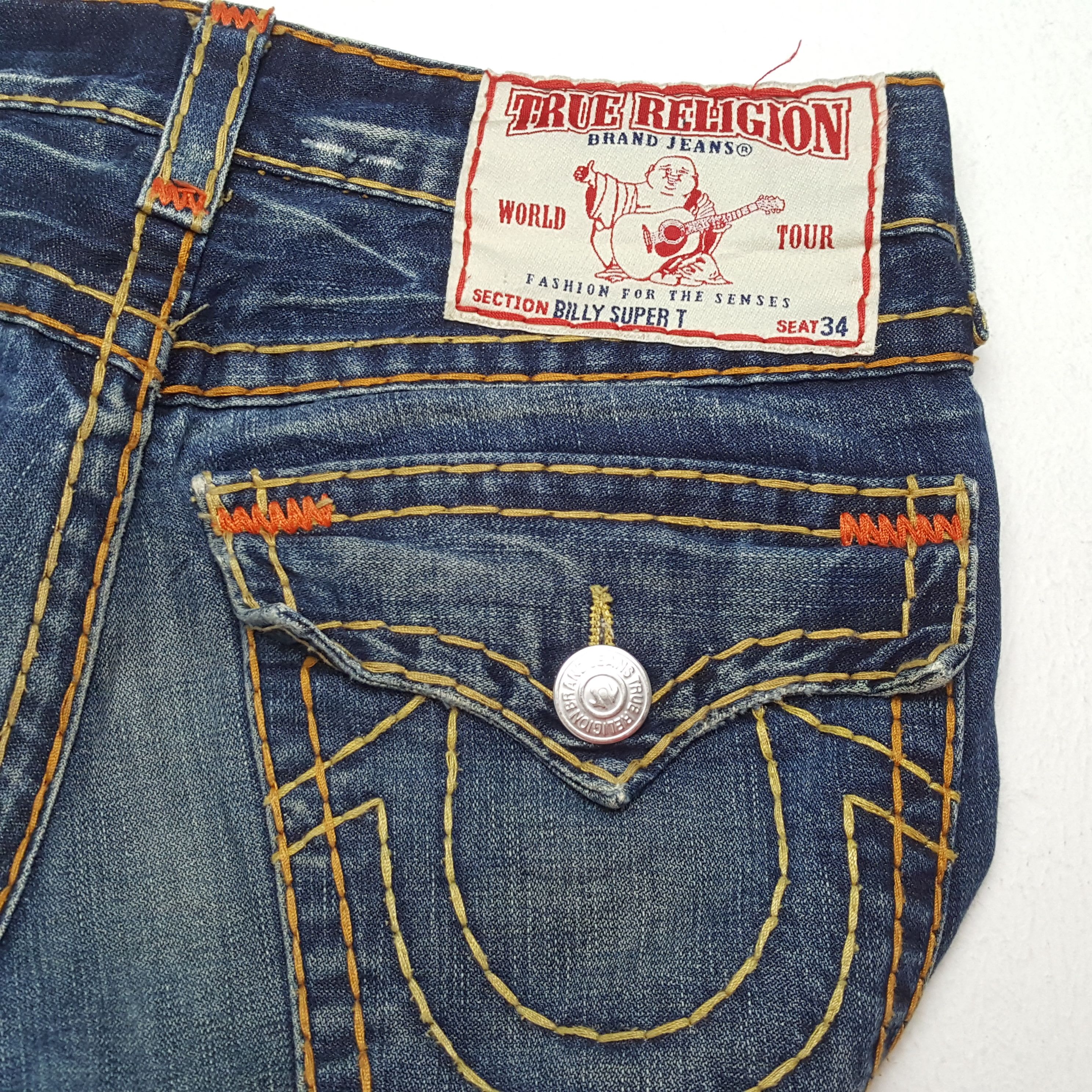 If Six Was Nine × True Religion Vintage TRUE RELIGION American Brand Style Jeans Size US 33 - 14 Thumbnail
