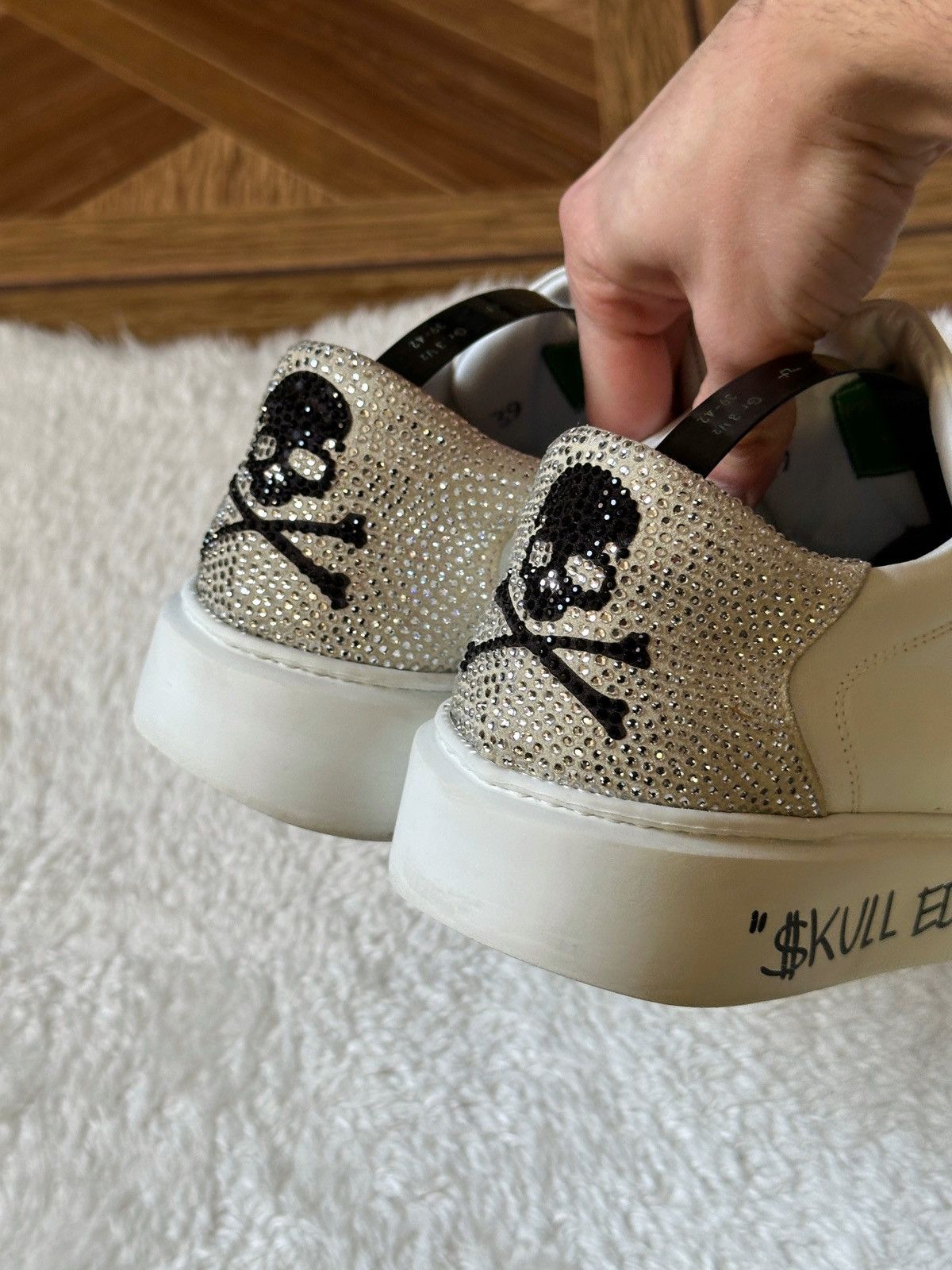 Philipp Plein Philipp Plein White Crystal Low-top Sneakers 39 US 8.5 Size US 8.5 / IT 38.5 - 8 Thumbnail