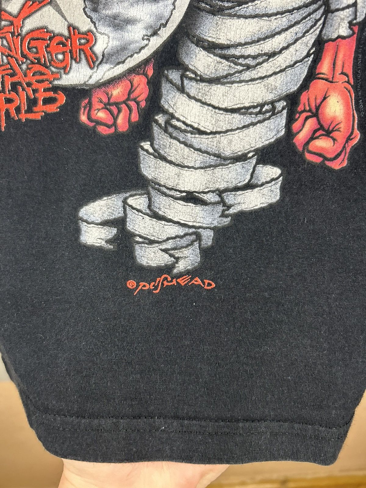 Band Tees Vtg 2004 Metallica Madly In Anger Concert Tour Black T-Shirt Size US M / EU 48-50 / 2 - 14 Thumbnail