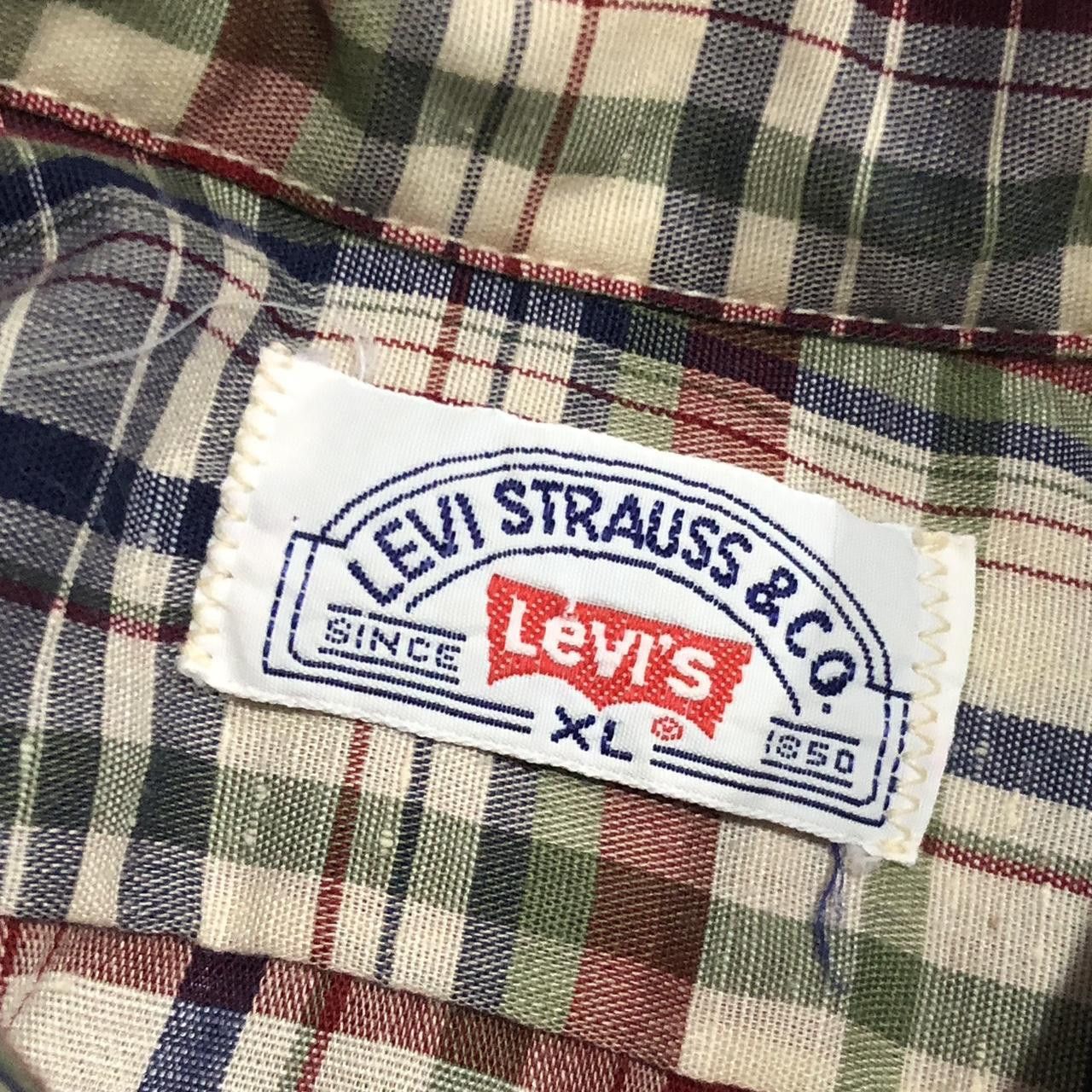 Levi's Vintage Clothing Vtg 90s Levis Shirt Men XL Plaid Button Front Casual Size US XL / EU 56 / 4 - 5 Thumbnail