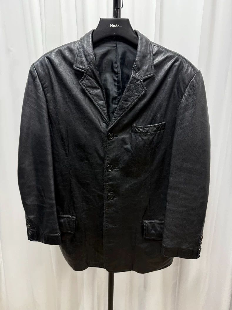 Yohji Yamamoto yohji yamamoto 90s Cowhide Loose Large Shoulder Jacket 2504 Size US M / EU 48-50 / 2 - 1 Thumbnail