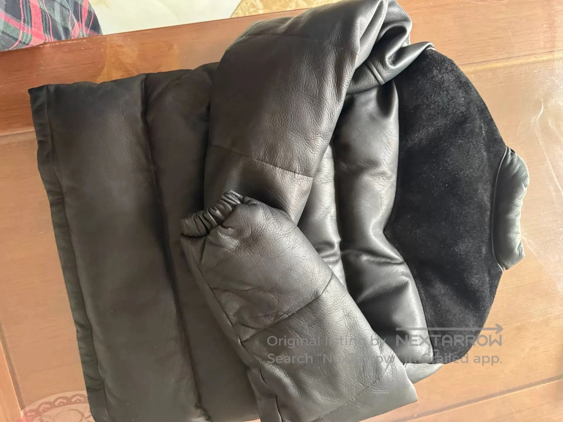 The Real McCoy's real mccoys short leather down jacket. Size US M / EU 48-50 / 2 - 3 Thumbnail