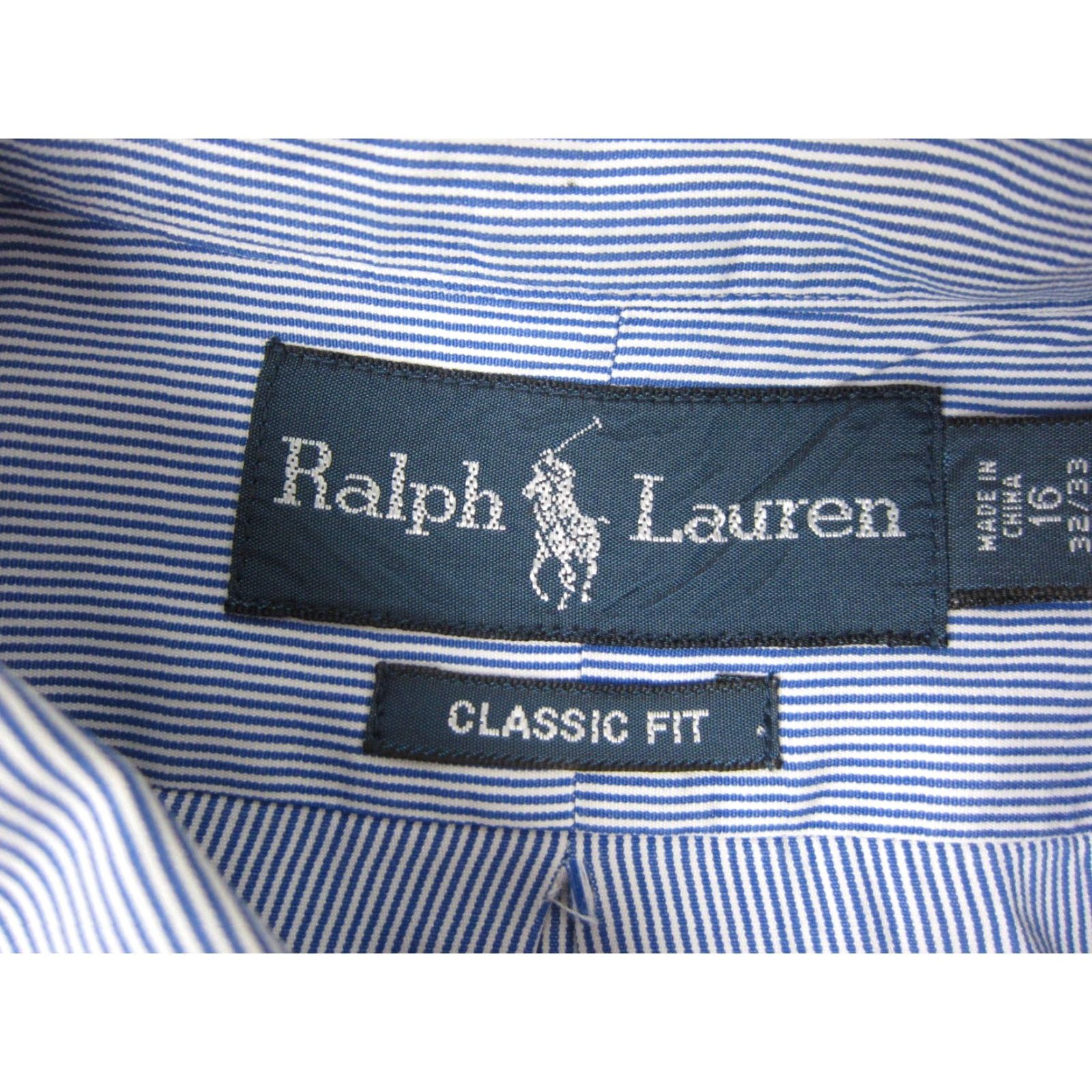 Ralph Lauren Ralph Lauren Shirt Adult 16 XL Blue Pony Striped Button-Down Mens Size US L / EU 52-54 / 3 - 5 Thumbnail