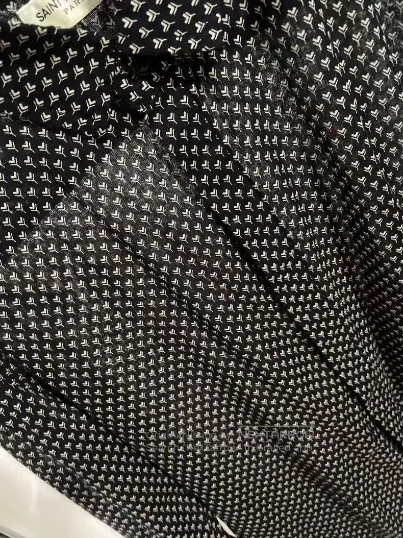 Saint Laurent Paris Saint Laurent Polka Dot Long Sleeve Shirt. Size US S / EU 44-46 / 1 - 2 Thumbnail