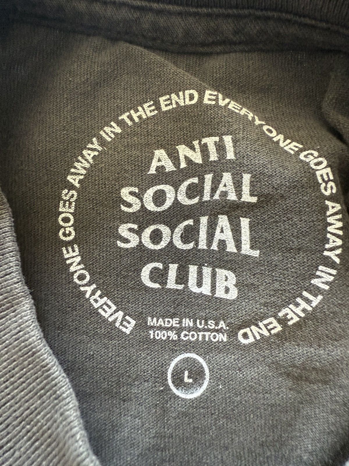 Anti Social Social Club × Fragment Design Anti Social Social Club x Fragment Half Tone Logo Tee grey L Size US L / EU 52-54 / 3 - 3 Thumbnail