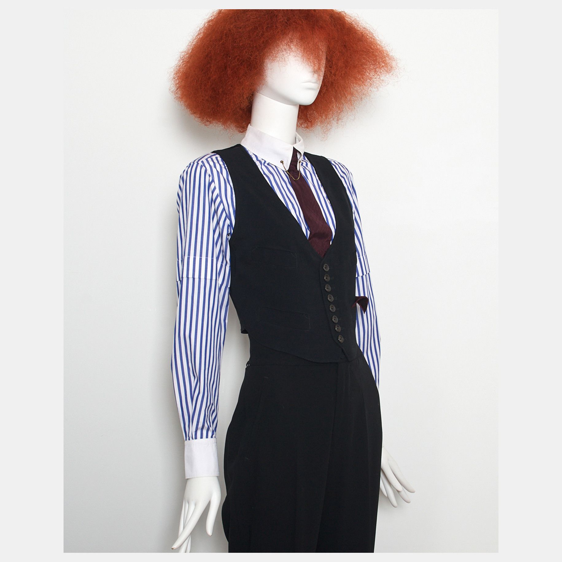 Jean Paul Gaultier 1997 archive runway JEAN PAUL GAULTIER trompe-l'oeil top Size S / US 4 / IT 40 - 4 Thumbnail