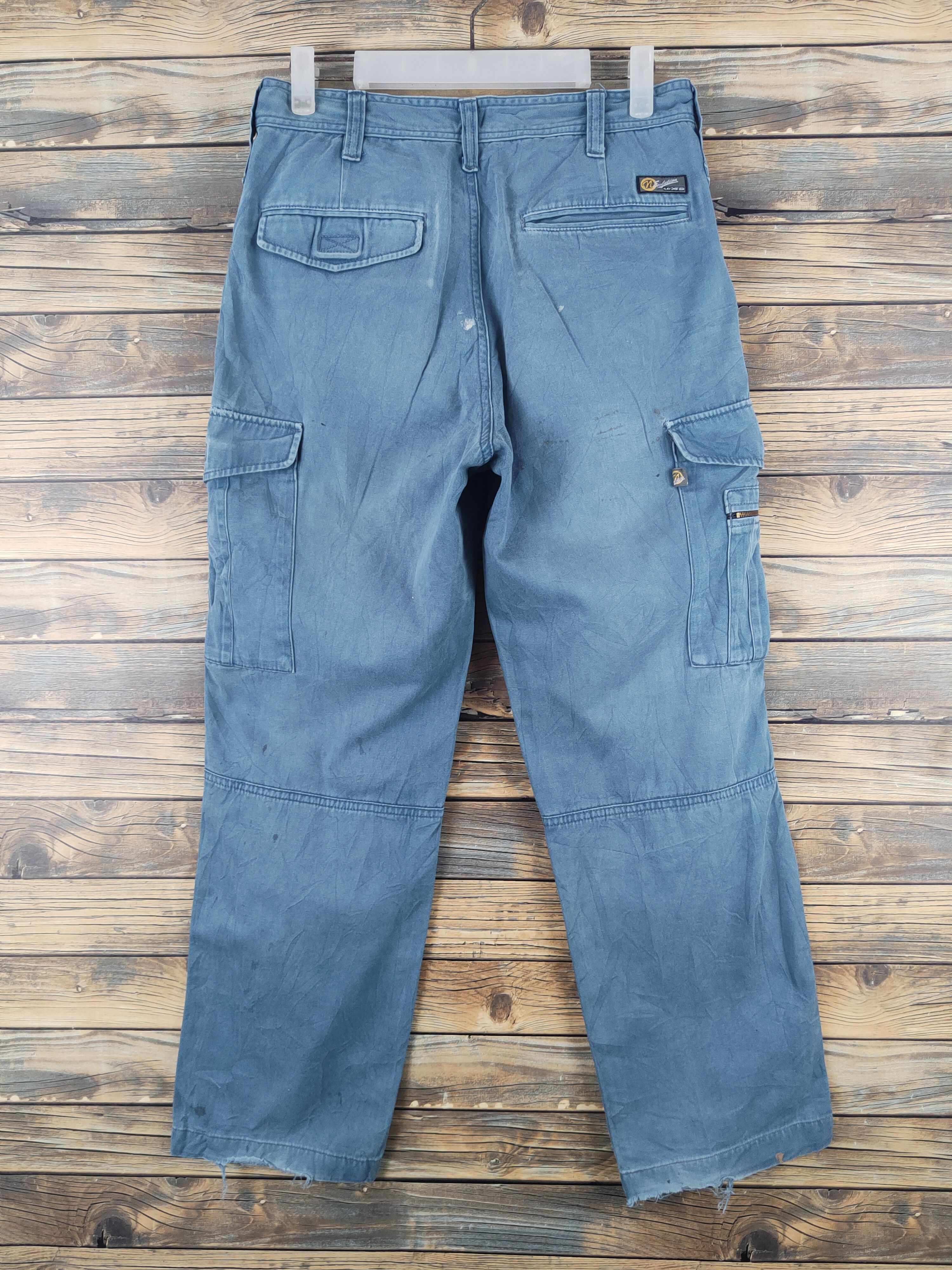 Japanese Brand N evolutions Blue Faded Multipocket Cargo Pants #W2186 Size US 30 / EU 46 - 7 Thumbnail