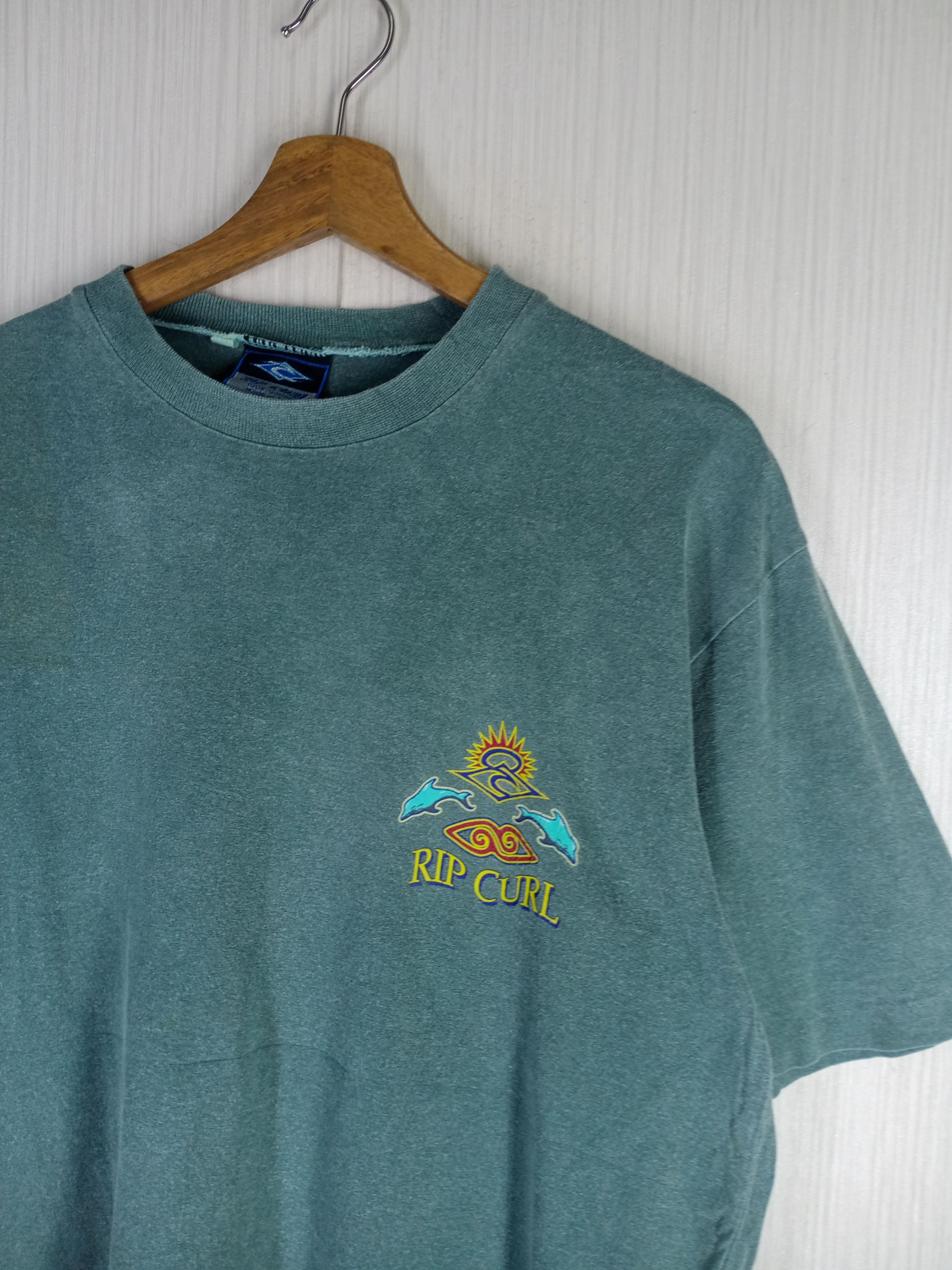 Rip Curl Vintage 90s Ripcurl Destroy Waves Not Beaches Tee Size US L / EU 52-54 / 3 - 5 Thumbnail
