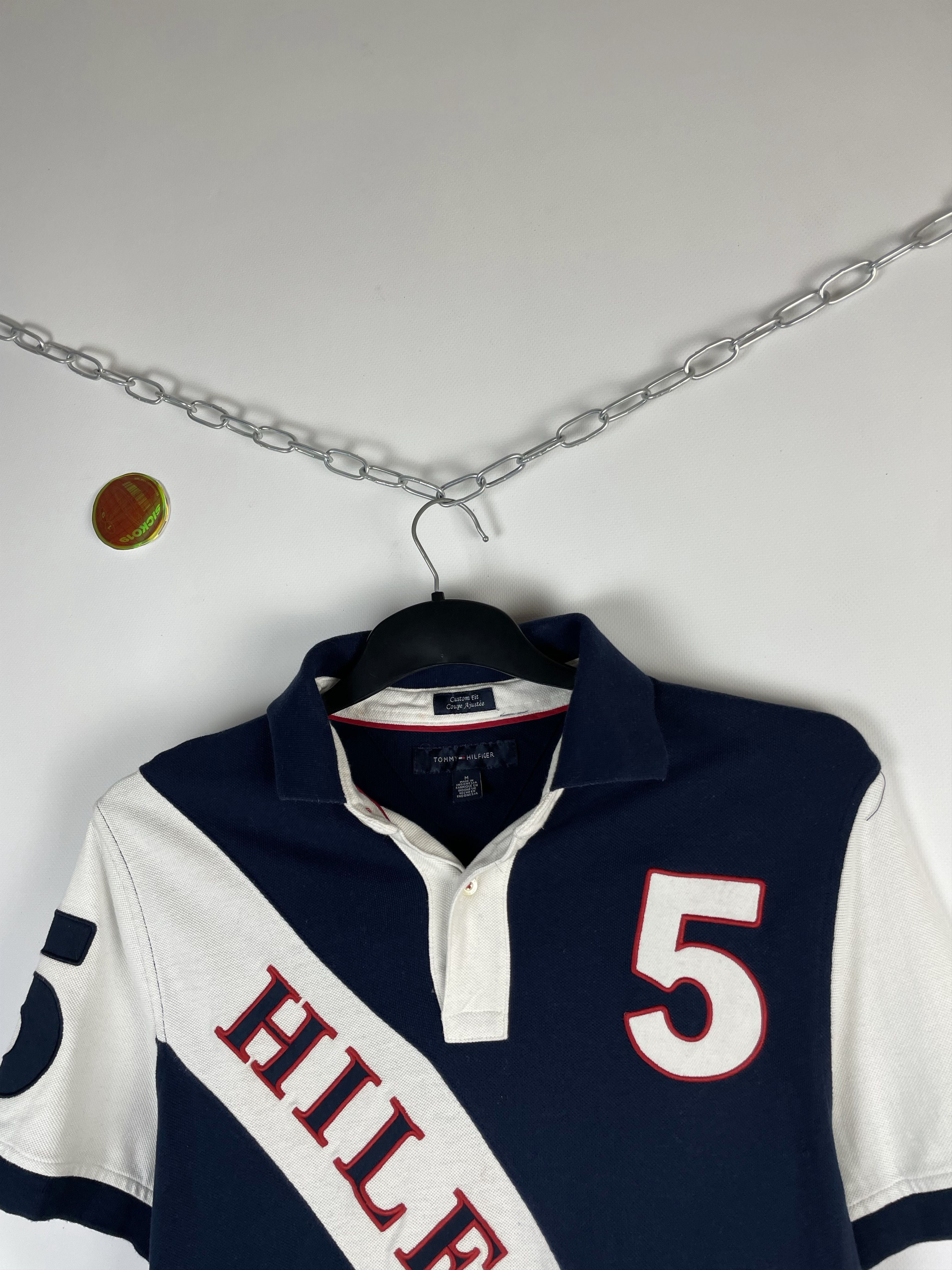 Tommy Hilfiger Vintage Tommy Hilfiger Polo T Shirt Rugby Big Logo 90s Size US M / EU 48-50 / 2 - 4 Thumbnail