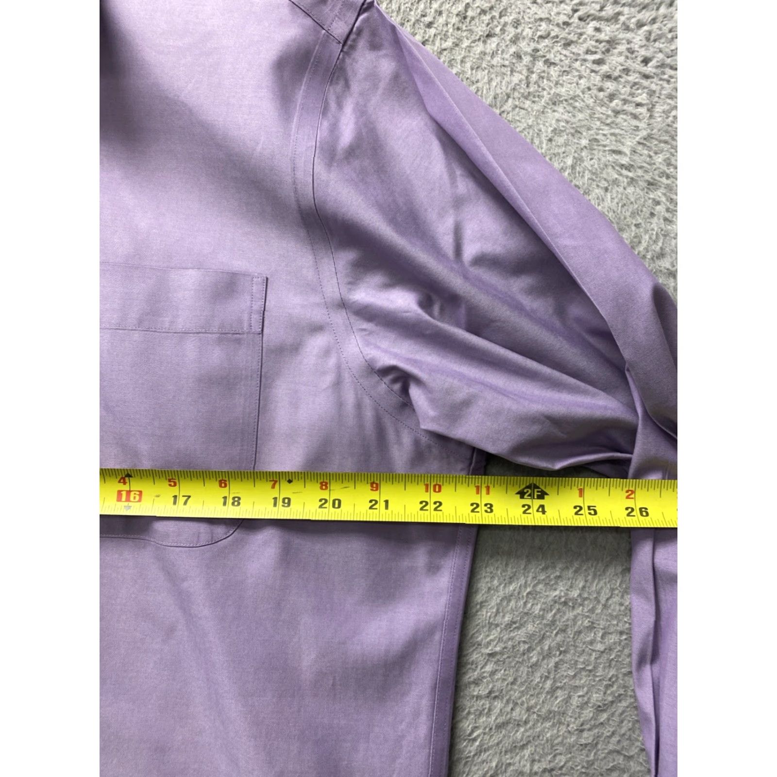Enro Enro Fashion Knits Shirt 15.5 32/33 Purple Lavender Cotton Medium 162-6 / 33/32 Size M Button-Front Long Sleeve Vintage Original Disco Casual Jeans? Size US M / EU 48-50 / 2 - 6 Thumbnail