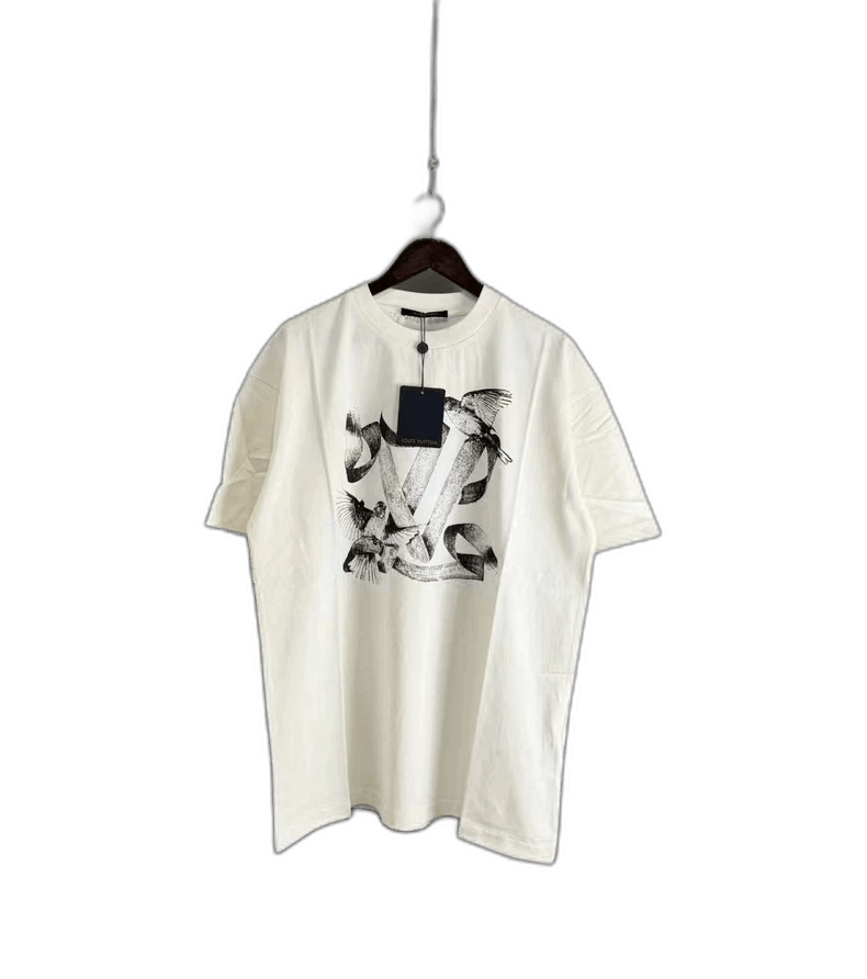 Louis Vuitton Louis Vuitton Short Sleeve Shirt with Dove Pattern Size US XL / EU 56 / 4 - 1 Thumbnail