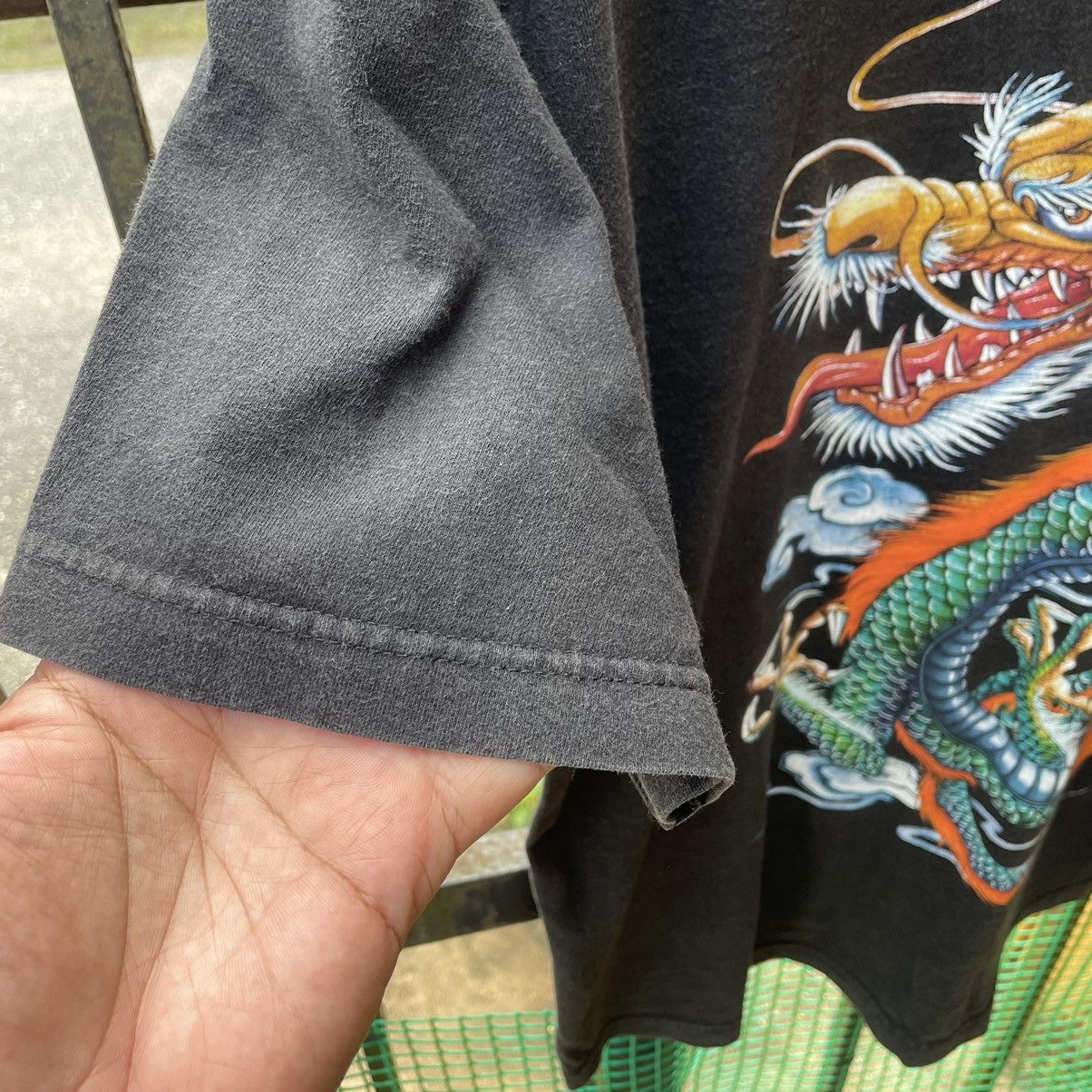 Japanese Brand × Vintage 🔥Vintage 90s Big Motive Dragon Gangster Styles Sukajan Tee Size US L / EU 52-54 / 3 - 6 Thumbnail