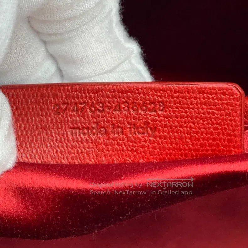 Saint Laurent Paris Saint Laurent Paris Red Leather Buckle Shoulder Bag Size ONE SIZE - 8 Thumbnail