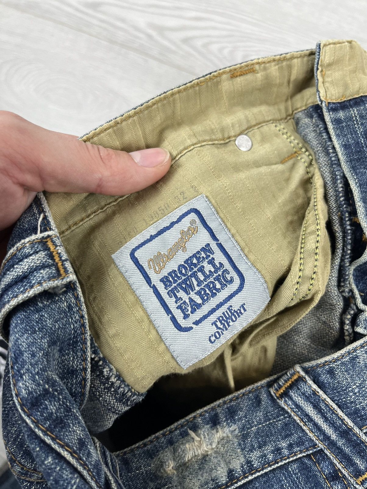 Wrangler Wrangler Vintage 90s Boot Cut Distressed Denim Pants Jeans Size US 32 / EU 48 - 8 Thumbnail