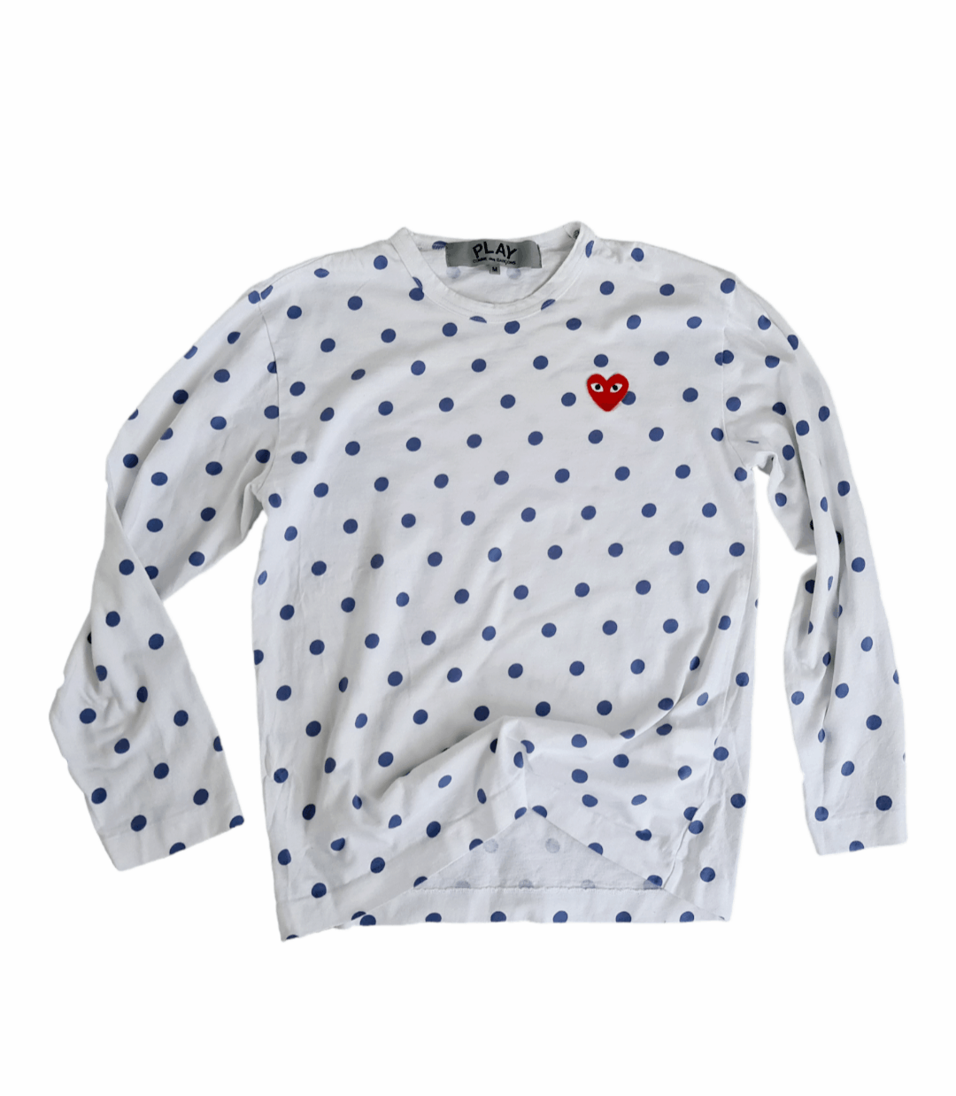 CDG by Comme des Garcons × Comme des Garcons × Comme des Garcons PLAY Comme Des Garçons ❤ Play Heard Polka Dots Long Sleeve Size M / US 6-8 / IT 42-44 - 3 Thumbnail