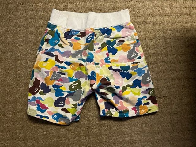 Bape Multi Camo Shark Sweat Shorts Size US 32 / EU 48 - 2 Thumbnail