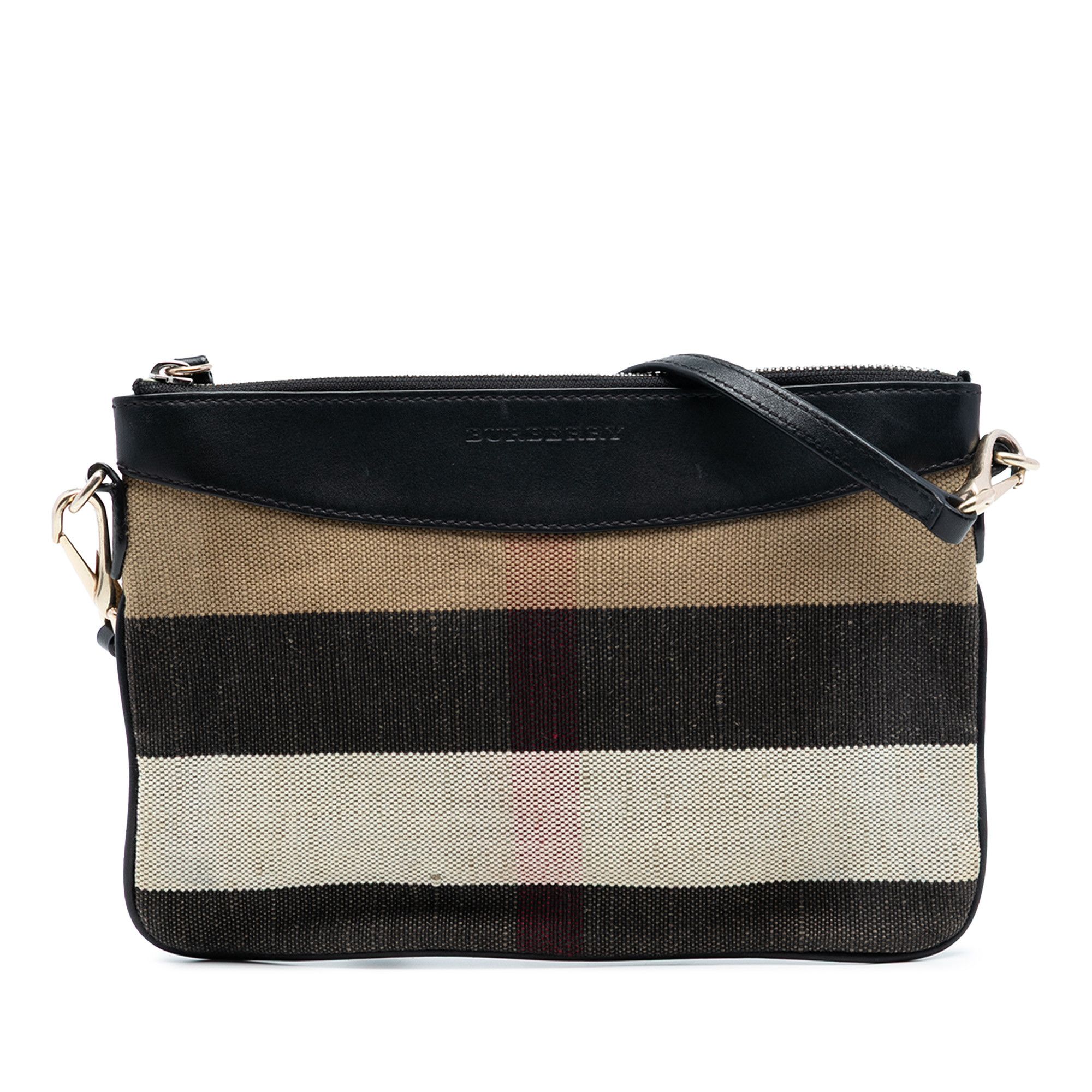 Burberry Burberry Mega Check Canvas Peyton Crossbody Size ONE SIZE - 1 Thumbnail