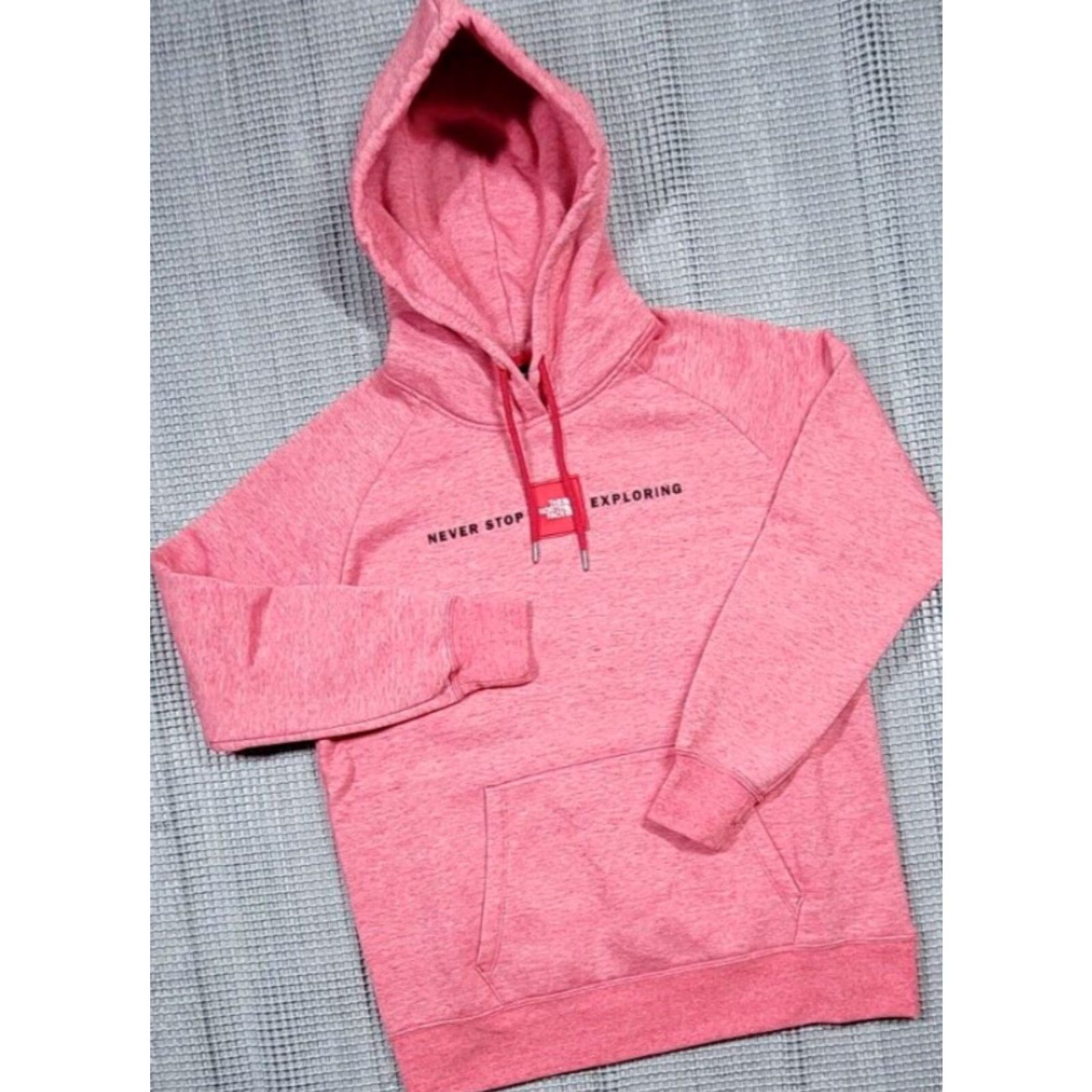 The North Face The North Face Hoodie Women L Pink Heather Pullover Fleece Logo Embroidered Never Stop Exploring Activewear Casual Travel Size L / US 10 / IT 46 - 2 Thumbnail