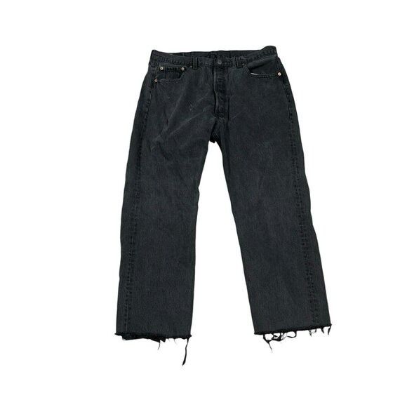 Levi's × Levi's Vintage Clothing Vintage Levis 501-0660 Jeans Mens 36x27 Faded Black, Raw Hem Size US 36 / EU 52 - 2 Thumbnail