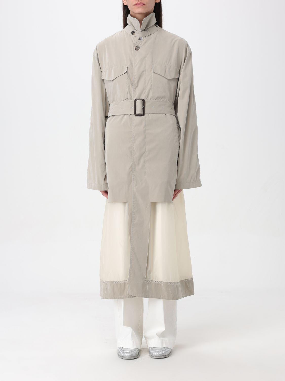 image of Maison Margiela Trench Coat Woman Beige, Women's (Size Medium)