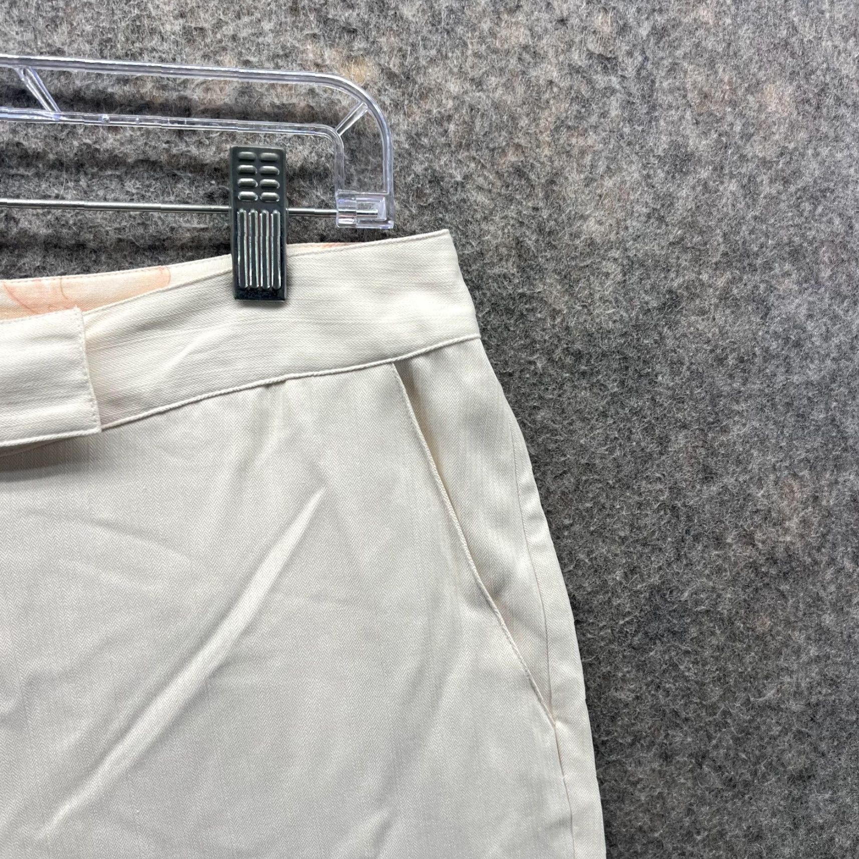 Tommy Bahama Tommy Bahama Pants Women 8 Ladies White Silk Flat Front Chino Casual Straight Size 30" / US 8 / IT 44 - 5 Thumbnail