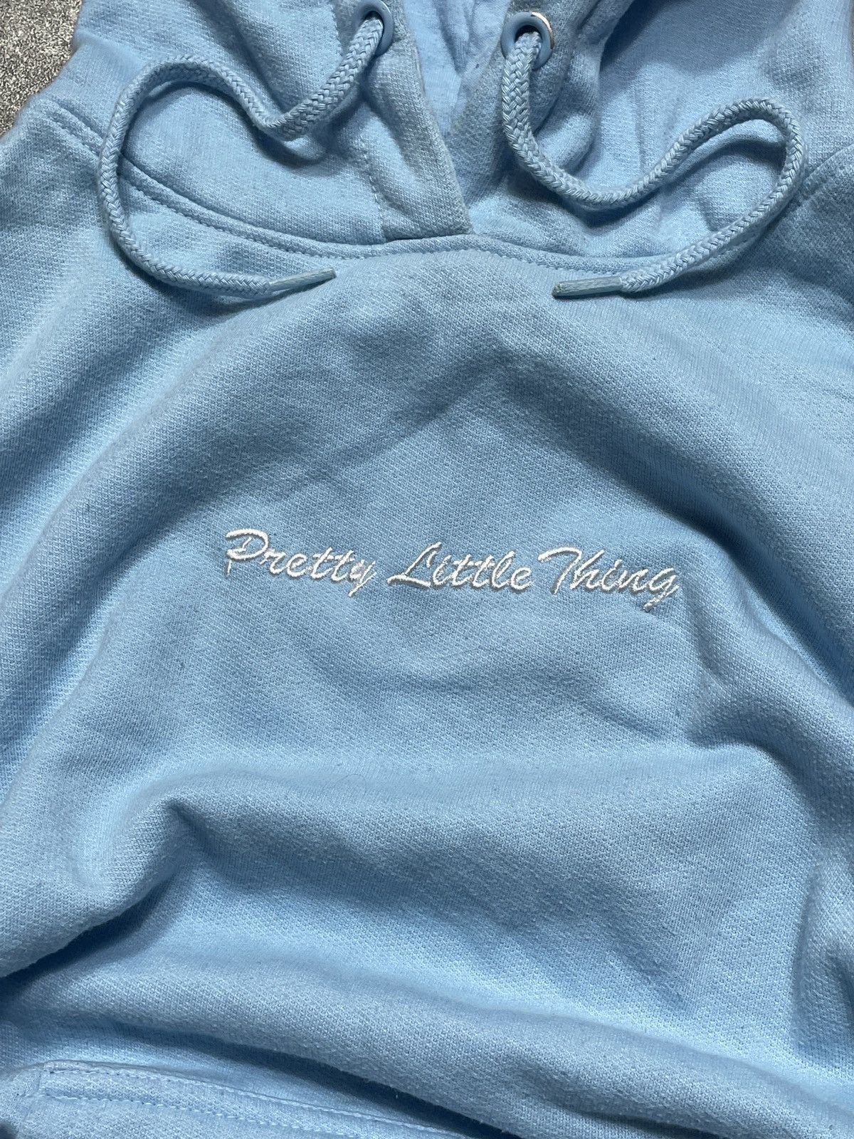 PrettyLittleThing Pretty Little Thing Hoodie Baby Blue Boxy Fit Hype Size S / US 4 / IT 40 - 5 Thumbnail