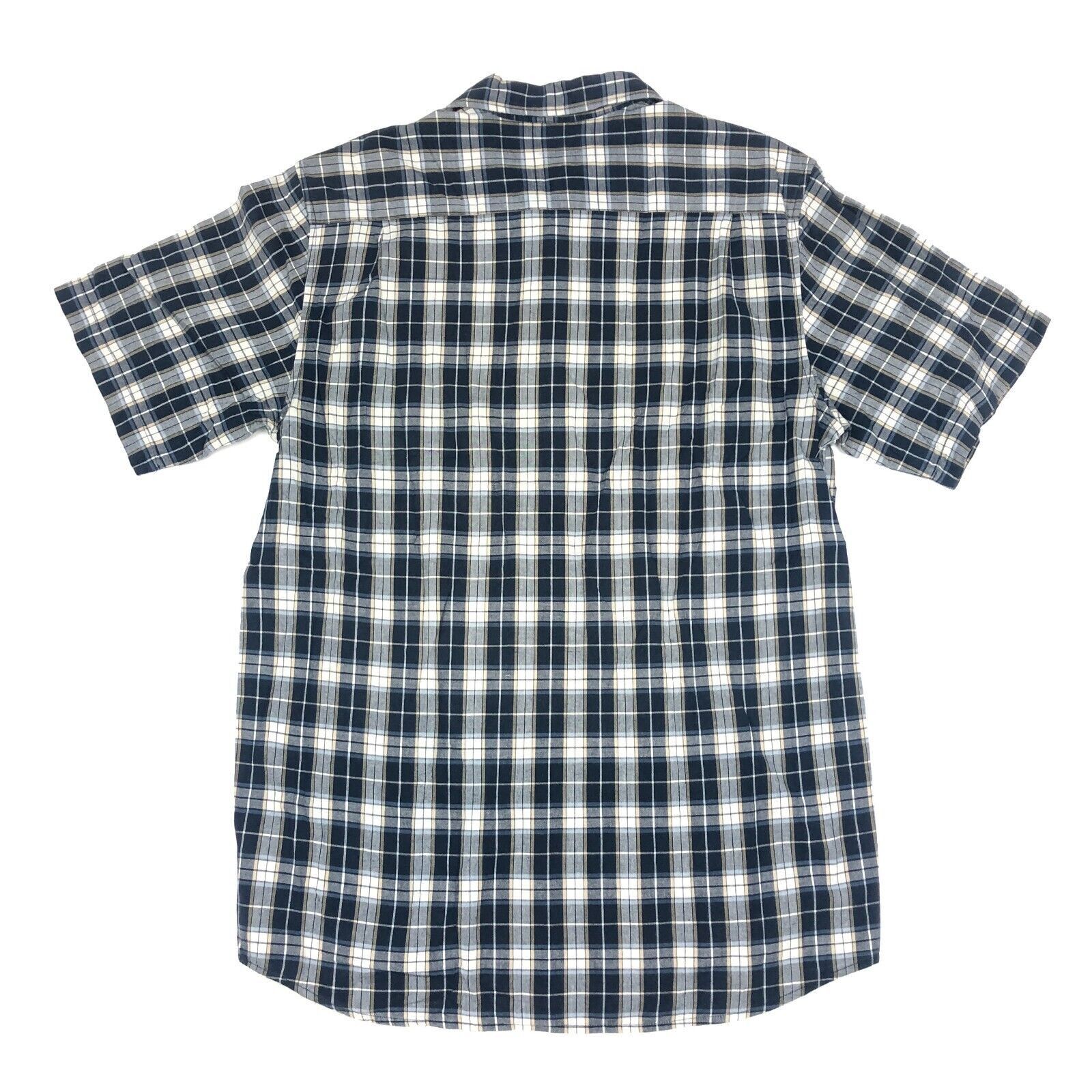 Ben Davis × Carhartt × Wrangler Carhartt Plaid Button Up Navy Blue Gray Size Large Loose Fit Size US L / EU 52-54 / 3 - 6 Thumbnail