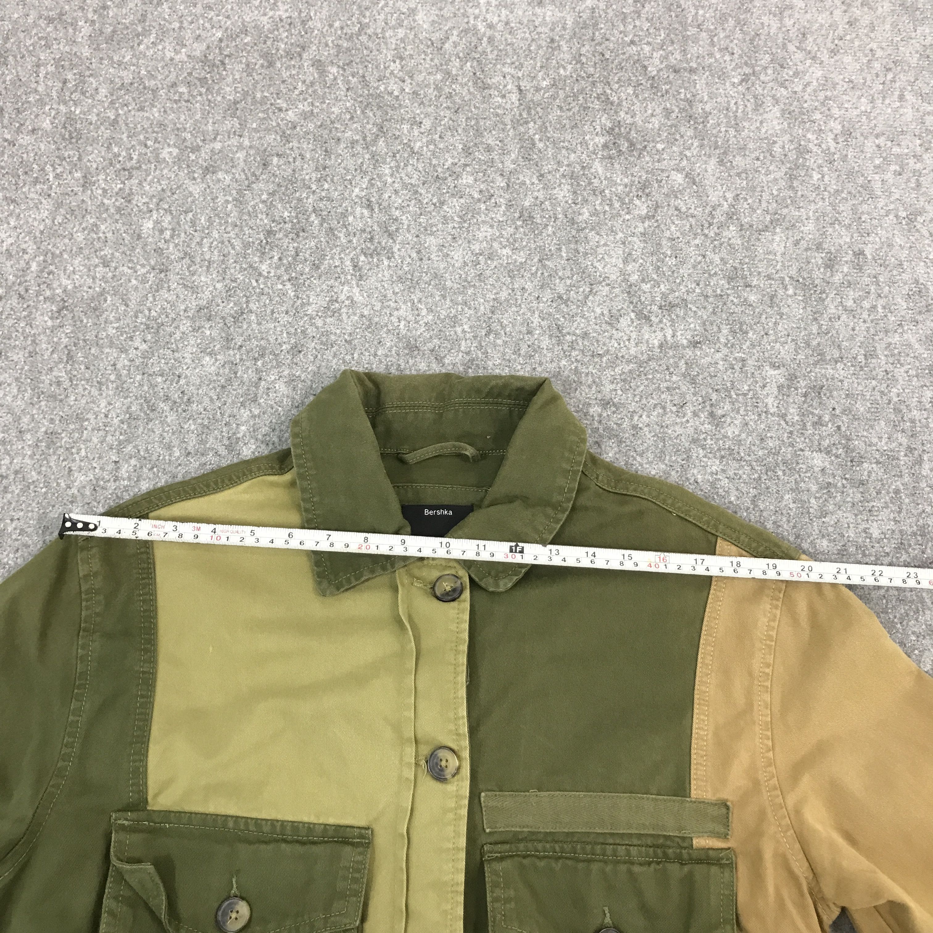 Bershka × Designer × Japanese Brand JAPAN BERSHKA PATCHWORK DESIGN BUTTON UP JACKET Size US M / EU 48-50 / 2 - 9 Thumbnail