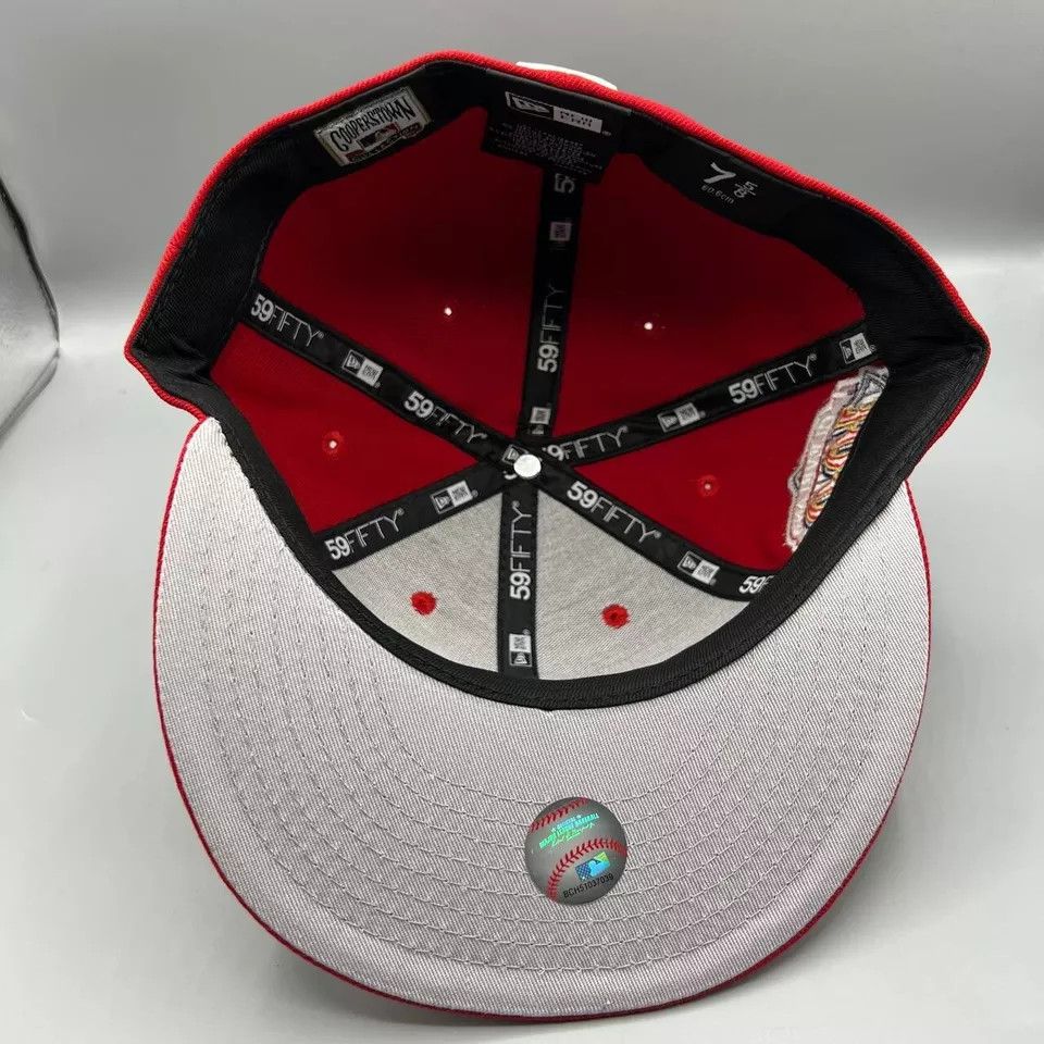 New Era Cleveland Indians Guardians Hat Men 7 5/8 Red Fitted New Size ONE SIZE - 6 Thumbnail