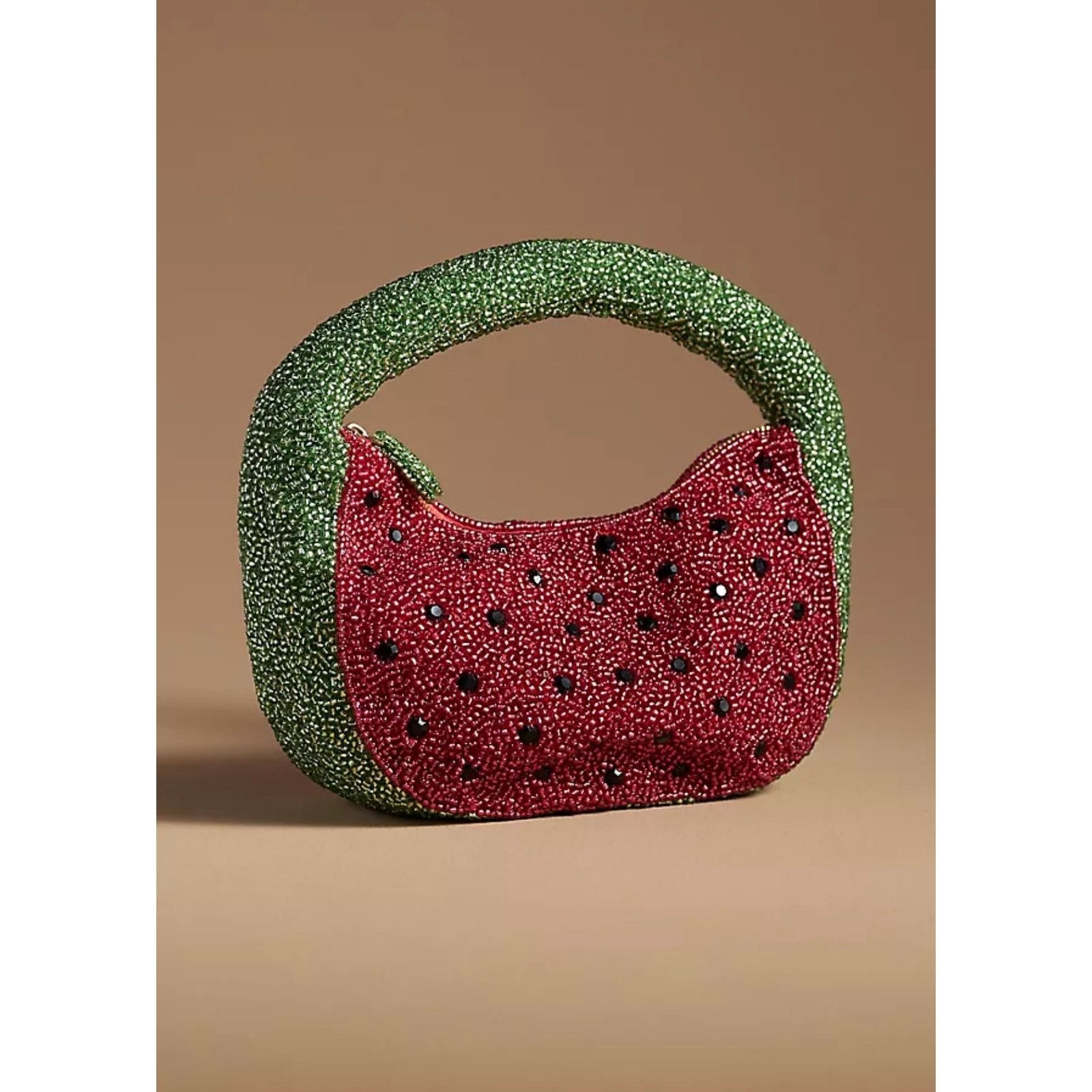 Anthropologie ANTHROPOLOGIE The Tate Beaded Bag: Fruit Edition Watermelon Size ONE SIZE - 2 Thumbnail