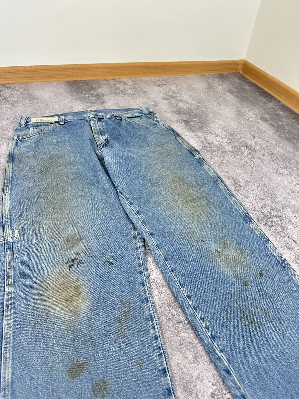 Dickies Vintage Dickies Light Blue Carpenter Baggy USA Work Pants Size US 34 / EU 50 - 10 Thumbnail