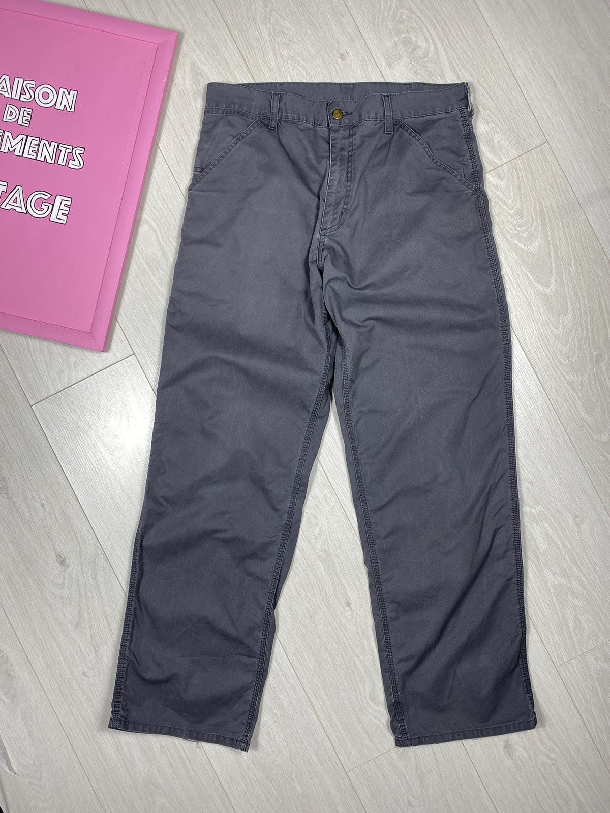 Carhartt × Vintage CARHARTT Simple Pant Work Size US 35 - 3 Thumbnail
