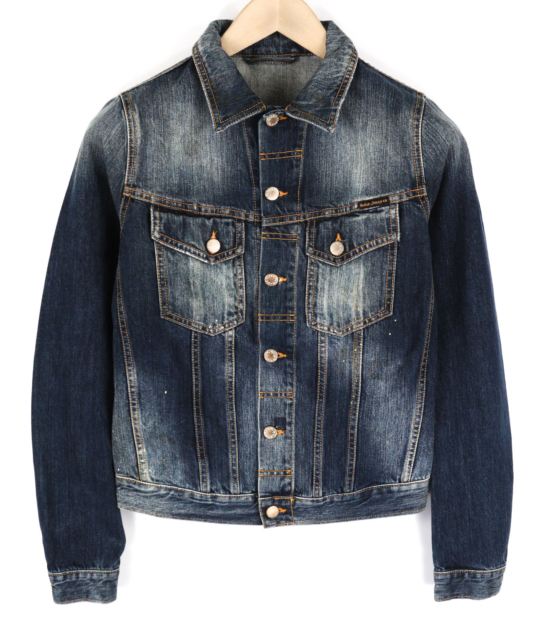 Nudie Jeans TERRY XS Vintage Worn Denim Jacket 81073 Size US XS / EU 42 / 0 - 1 Thumbnail