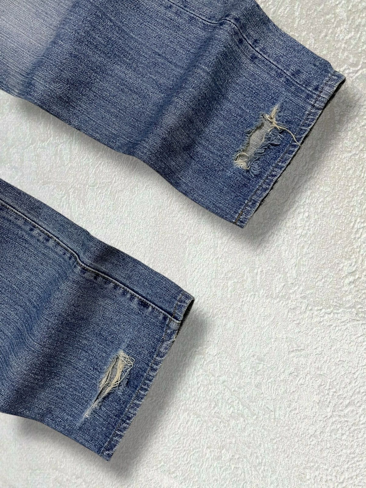 Hysteric Glamour Vintage 1990s Japan Designer Trash Karakuri Yakuza Denim Size US 32 / EU 48 - 4 Thumbnail