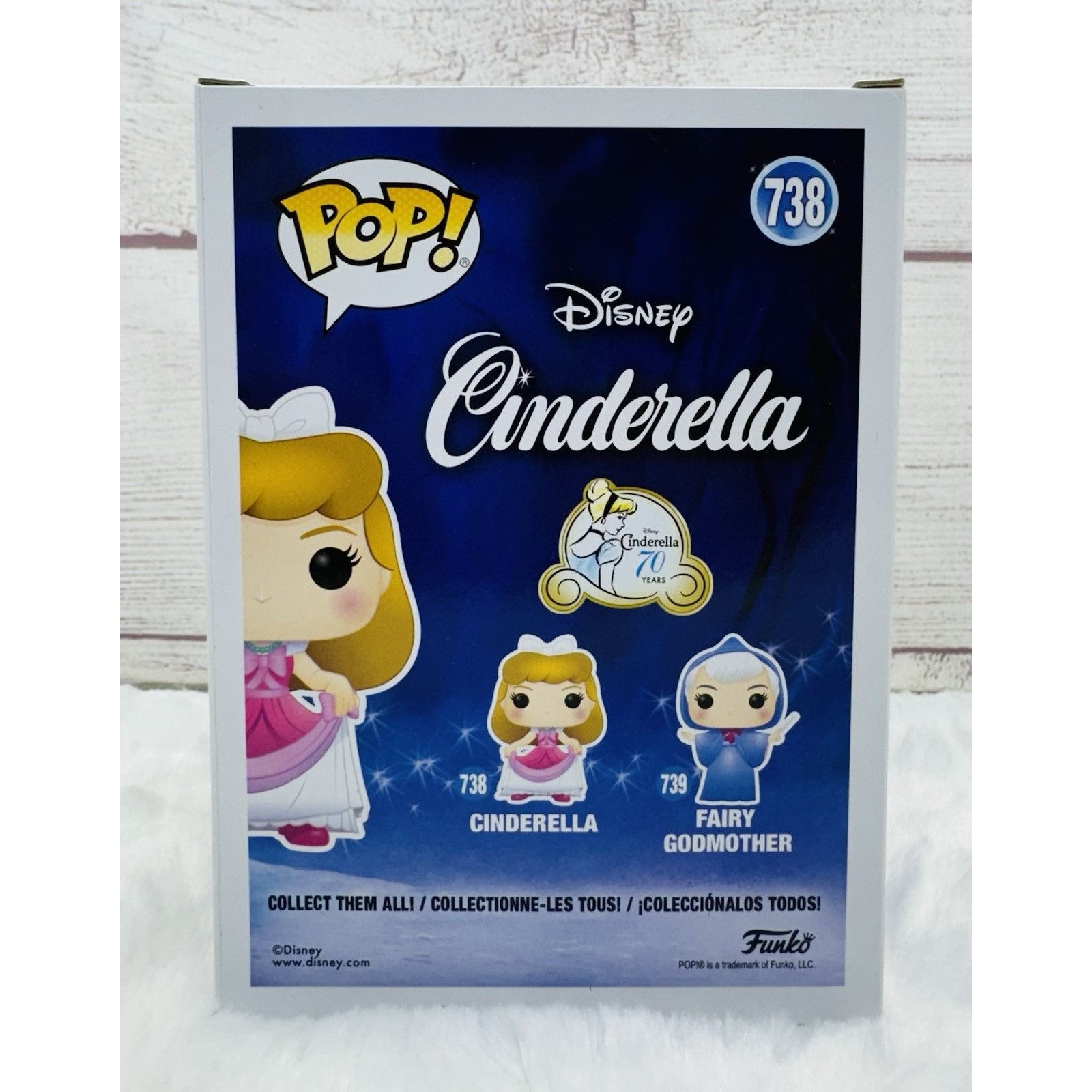 Disney Funko Pop! Disney Princess Cinderella in Pink Dress Vinyl Fi Size ONE SIZE - 3 Thumbnail