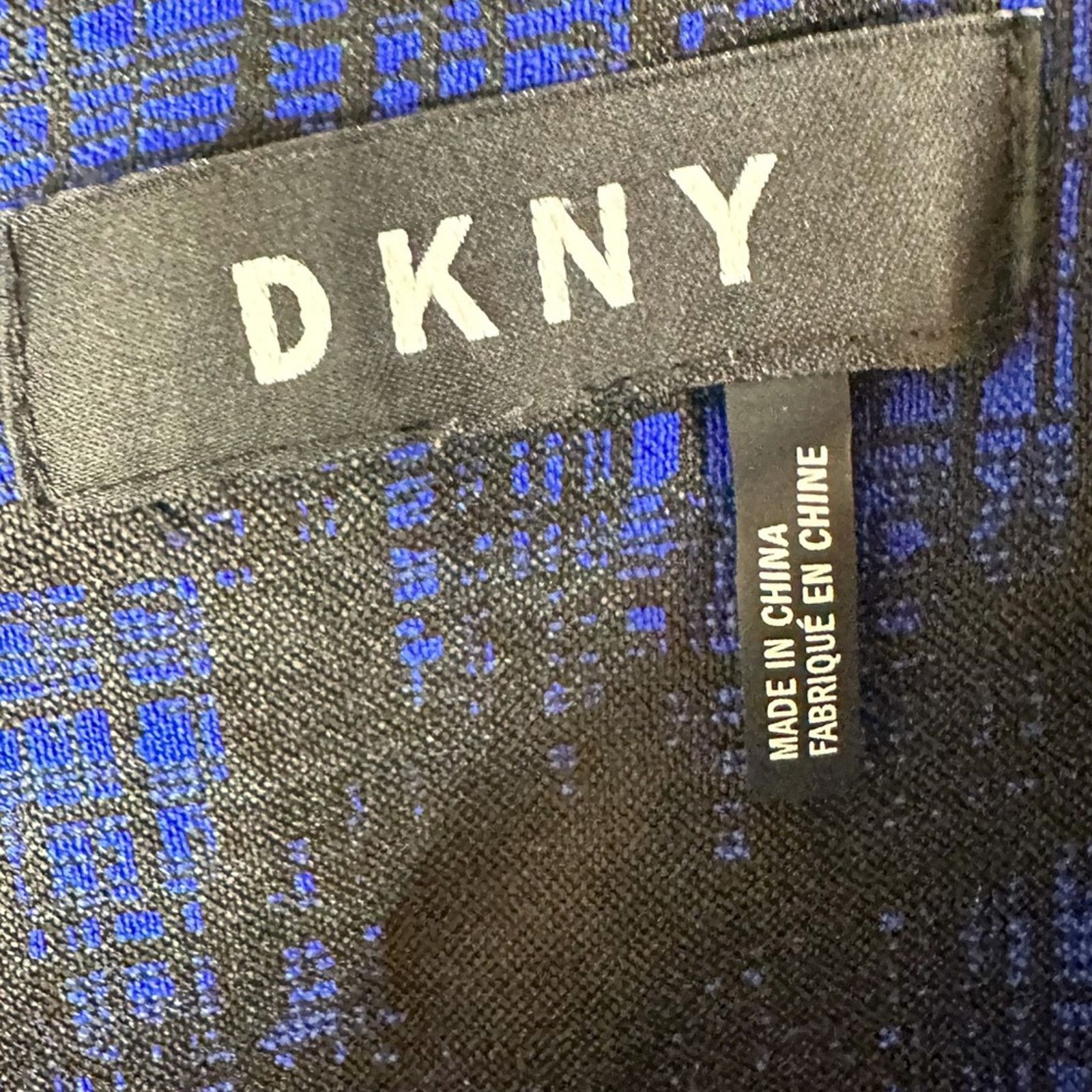 DKNY DKNY Faux Leather Trim Asymmetrical Dress, EUC, Large Size L / US 10 / IT 46 - 5 Thumbnail