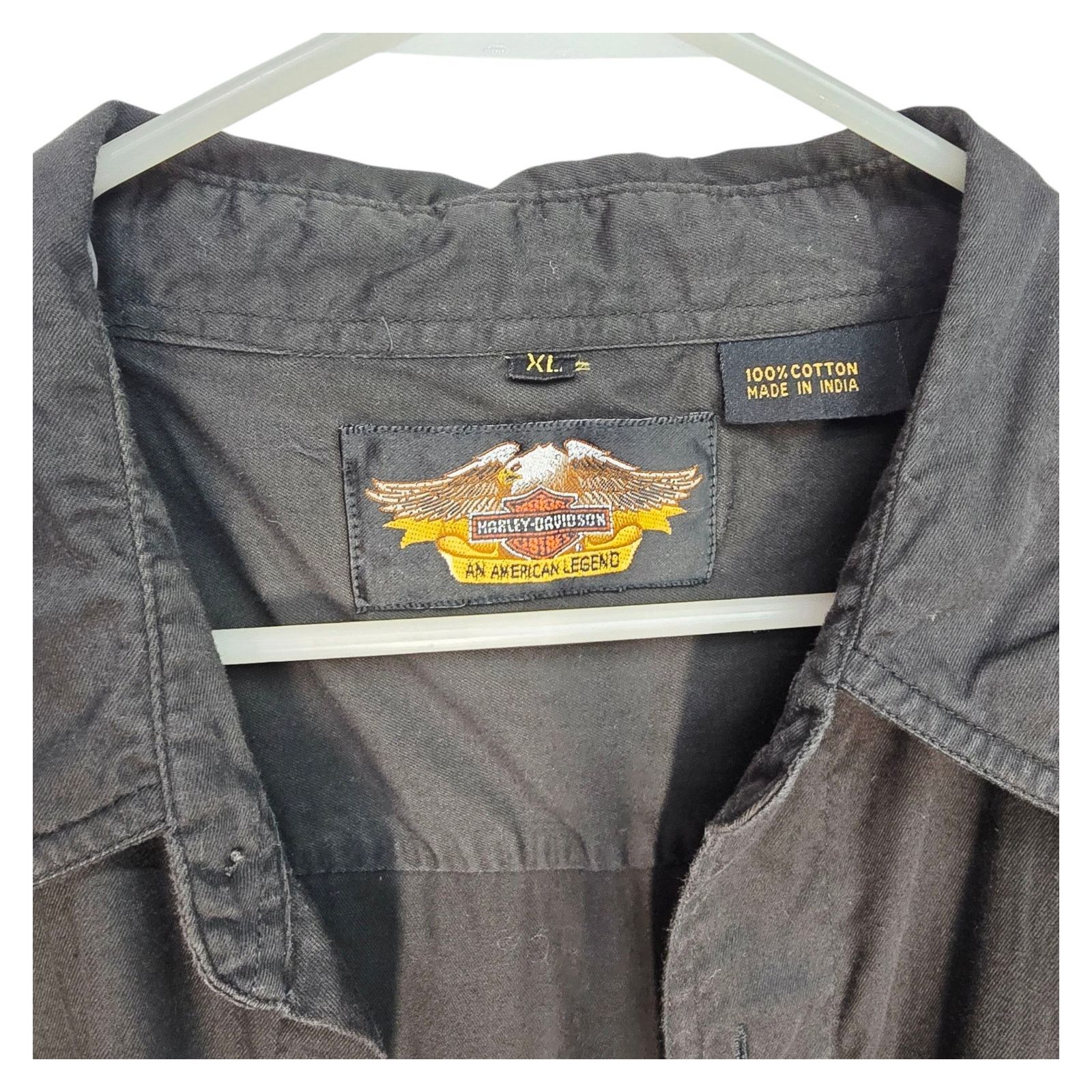 Harley Davidson Harley Davidson Men's Button Down Garage Shirt Gray Size XL Size US XL / EU 56 / 4 - 2 Thumbnail