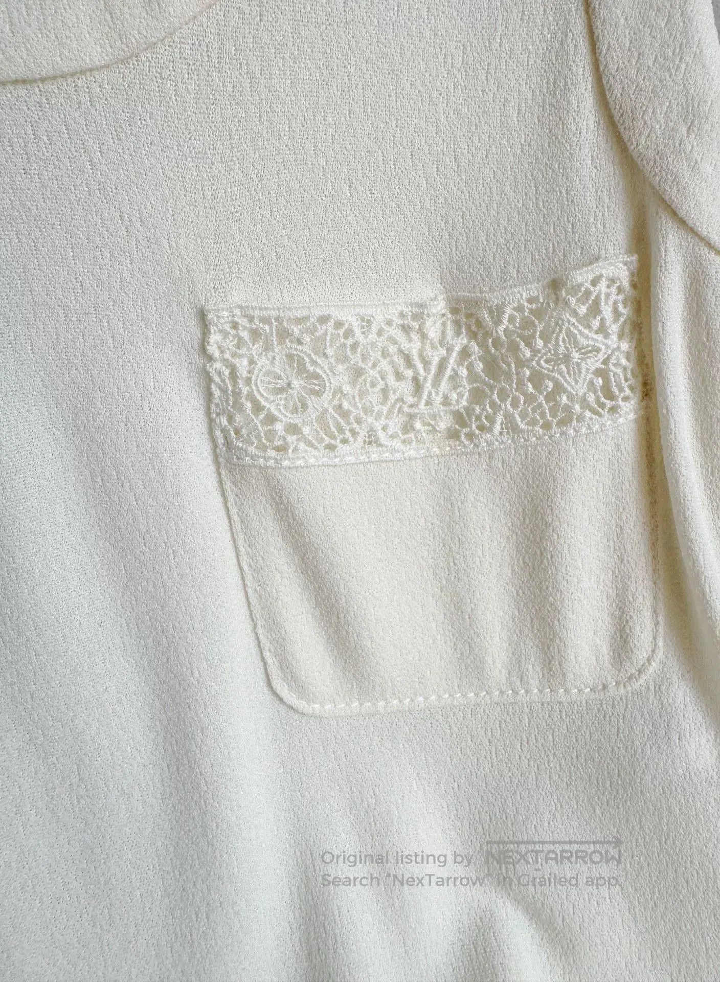 Louis Vuitton Louis Vuitton White Lace Tank Top 34. Size XXS / US 00 / IT 34 - 4 Thumbnail