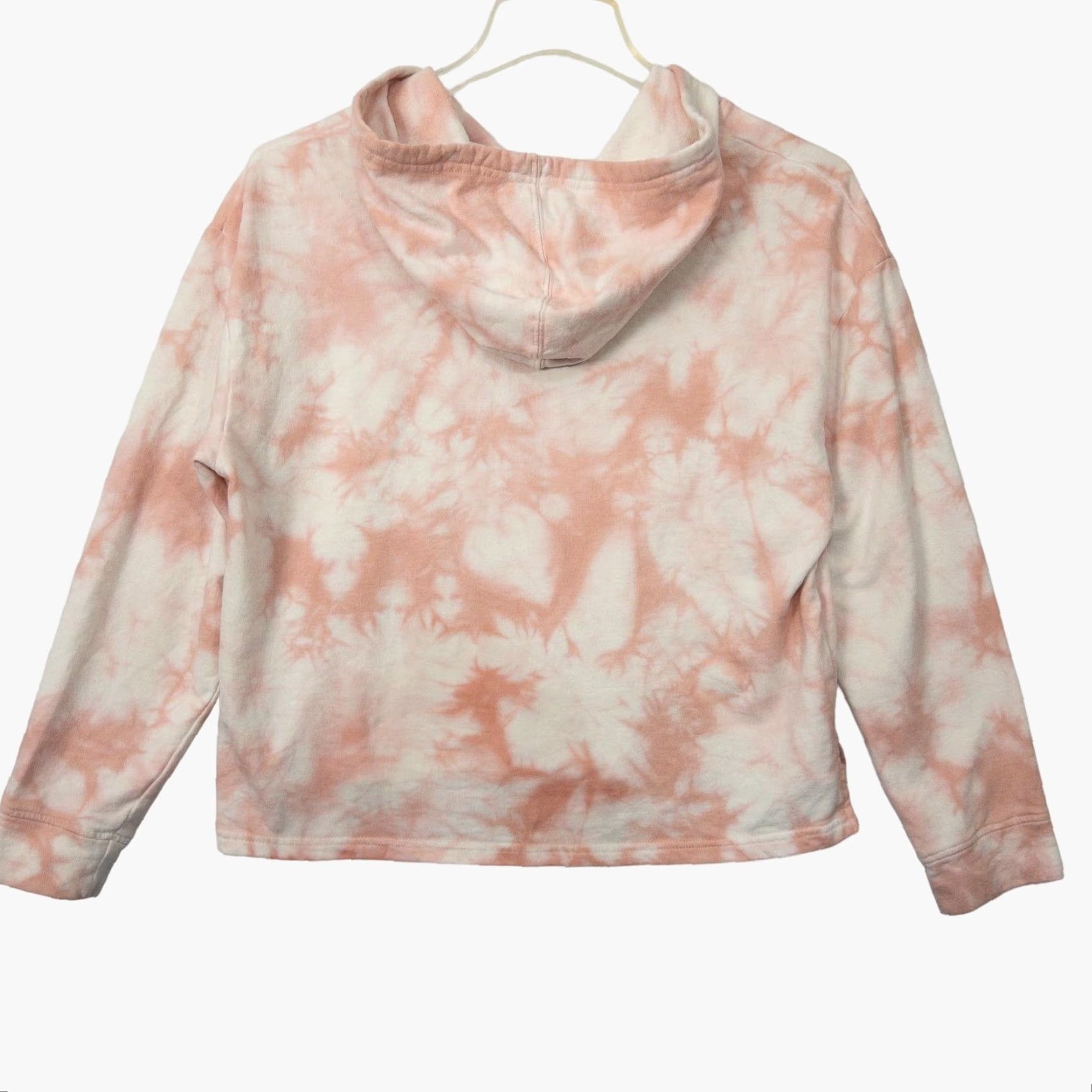 Hurley Hurley Hoodie Pullover Sweatshirt Pink Tie Dye Cropped Front Pocket Womens Small S Size S / US 4 / IT 40 - 2 Thumbnail