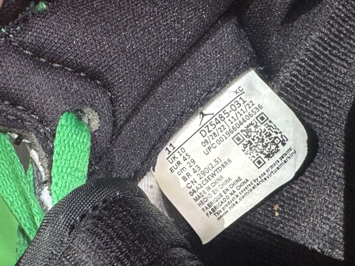 Nike Lucky Green Jordan 1 Size US 11 / EU 44 - 8 Thumbnail
