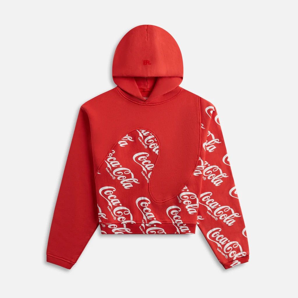 Coca Cola ERL x Coca Cola Swirl Hooded Swearshirt L Size US L / EU 52-54 / 3 - 1 Thumbnail