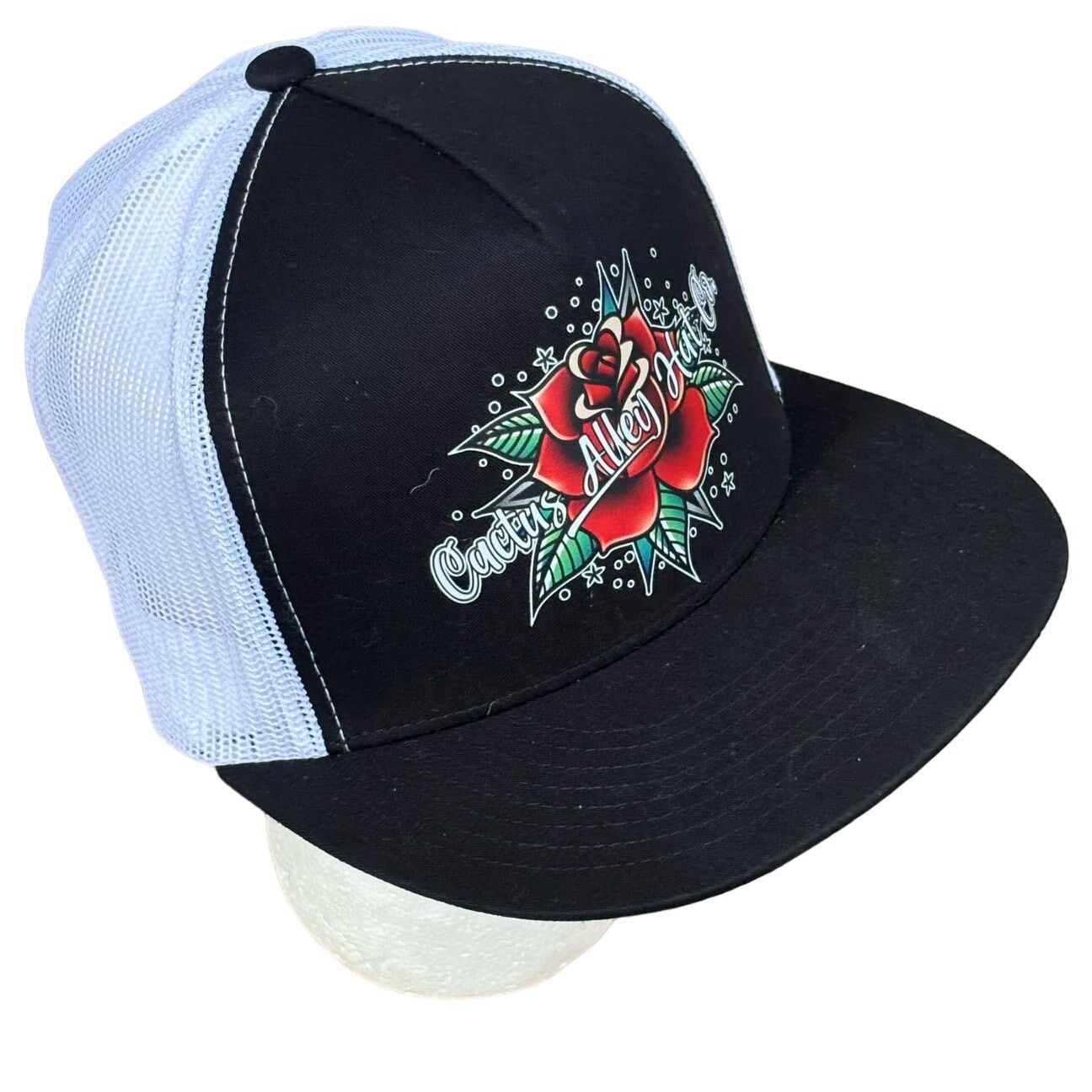 Other Black Floral Hat Size ONE SIZE - 3 Thumbnail