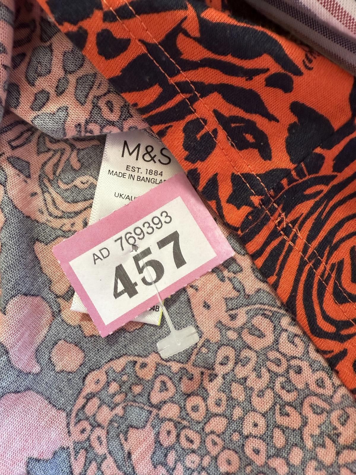 M.E. Sport M&S Wild Animal Print Top in Vibrant Red and Black Size M / US 6-8 / IT 42-44 - 4 Thumbnail