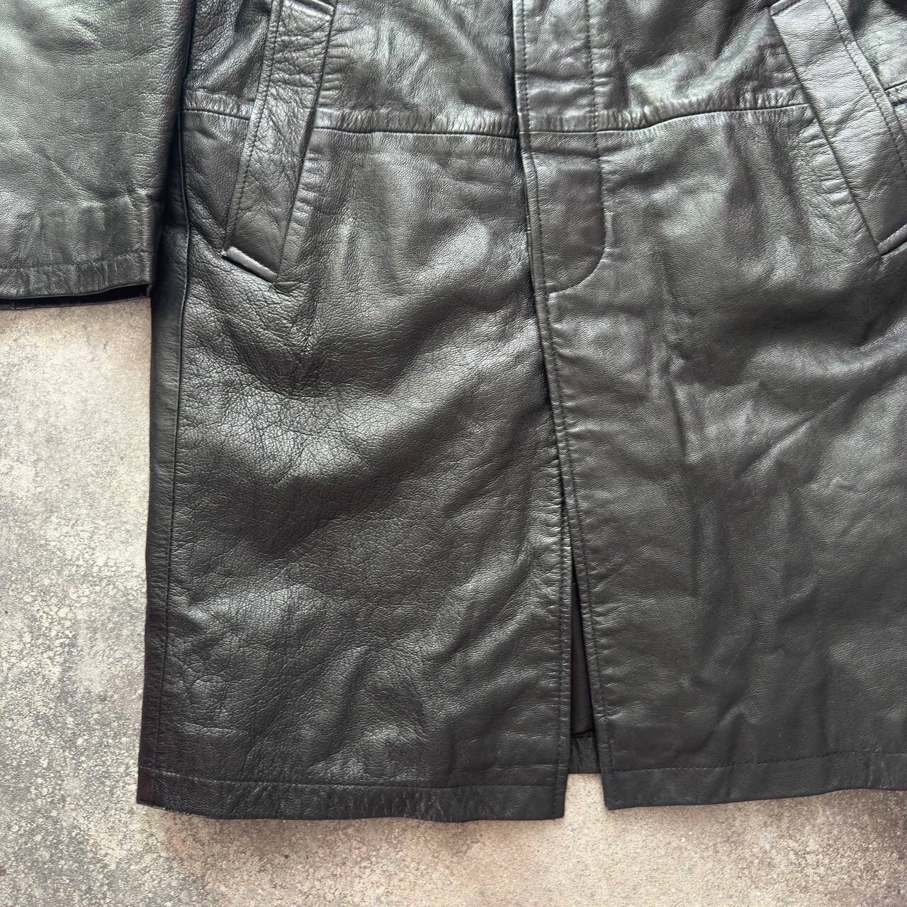 Hysteric Glamour Avant Garde Vintage Black Leather Coat Jacket Size US S / EU 44-46 / 1 - 7 Thumbnail