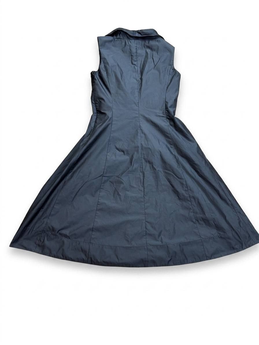 Weekend Max Mara Weekend Max Mara Pleated Midi Dress / Graphite Grey Size L / US 10 / IT 46 - 3 Thumbnail
