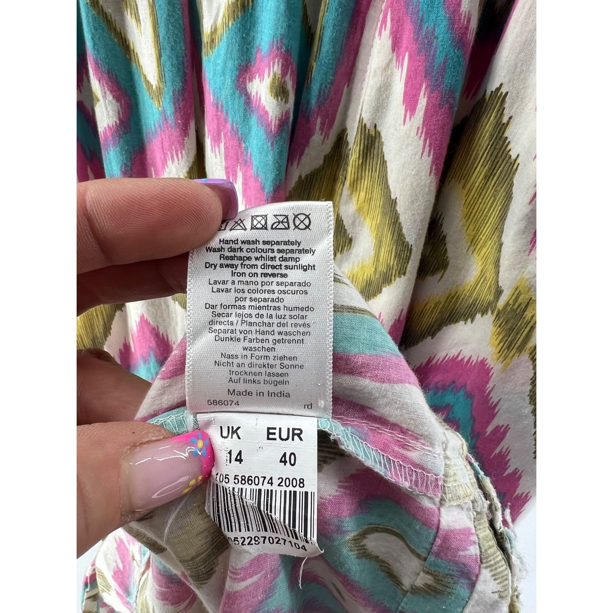 Other VTG Beaded Multicolored Maxi Dress | Boho Coastal Cowgirl Wh Size M / US 6-8 / IT 42-44 - 14 Thumbnail