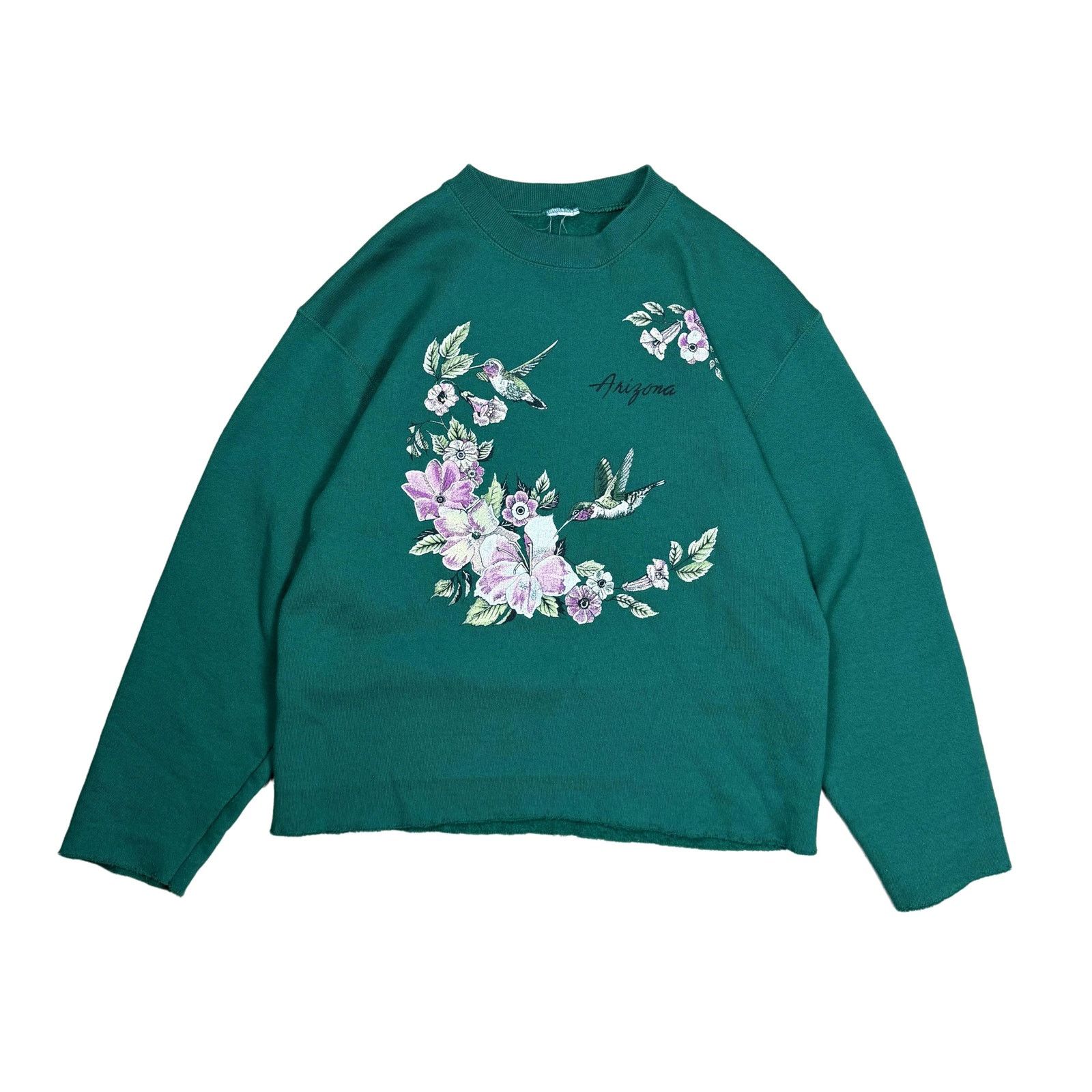 Vintage Vintage 90s Arizona Hummingbird Floral Sweatshirt Medium Size M / US 6-8 / IT 42-44 - 1 Thumbnail